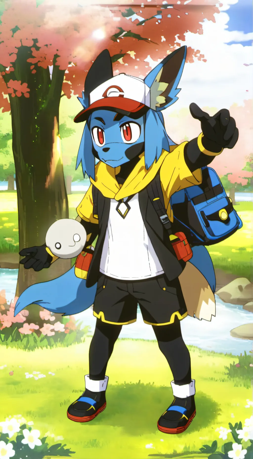 ai character: Riolu background