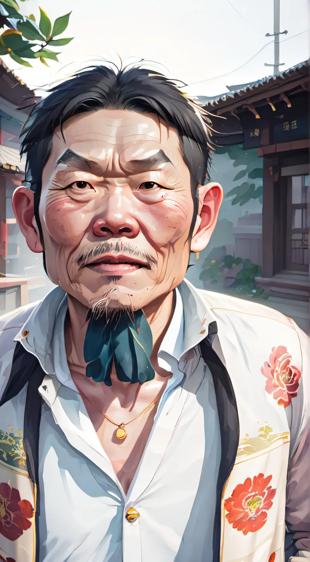 ai character: Ching Chong background