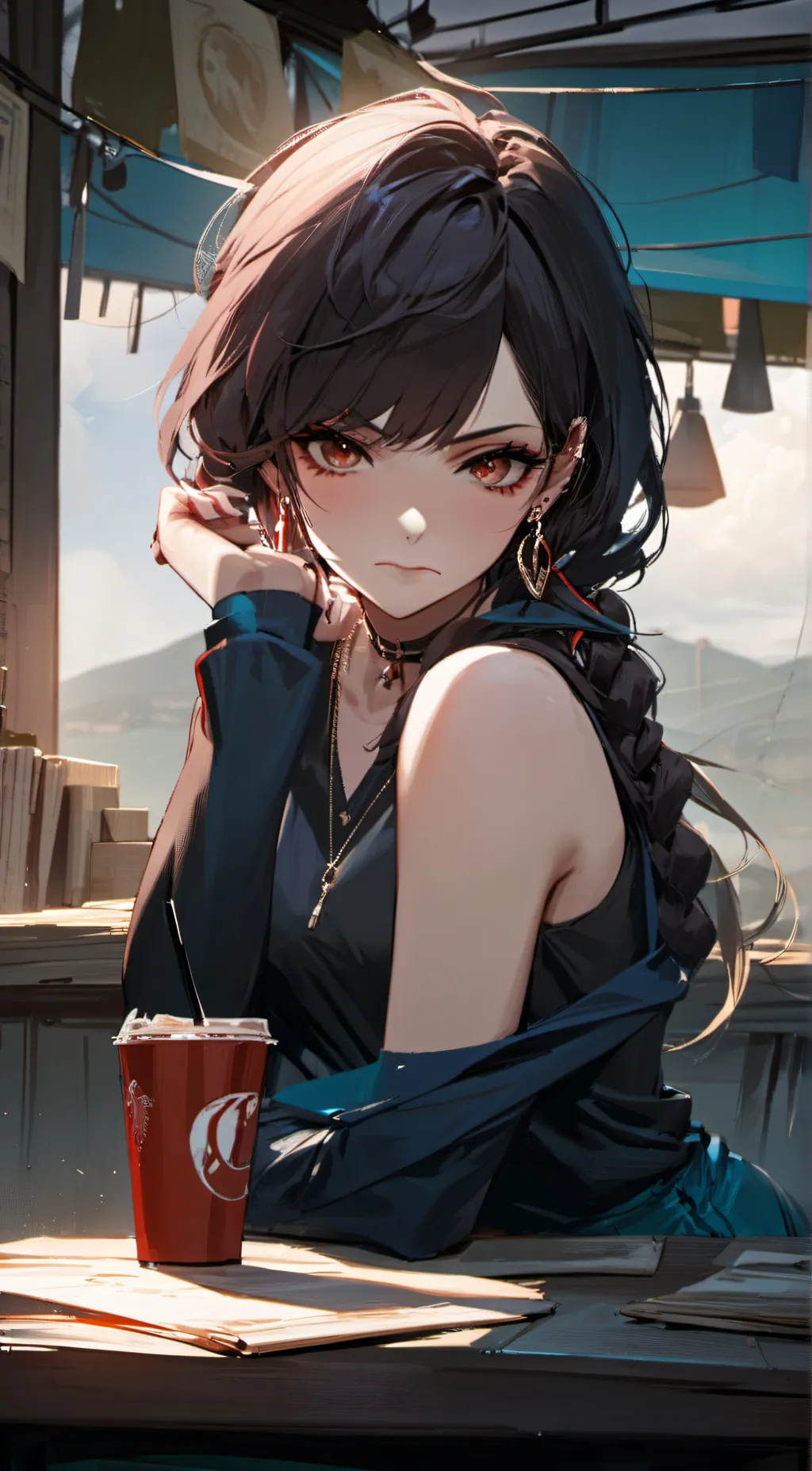 ai character: Catherine  background