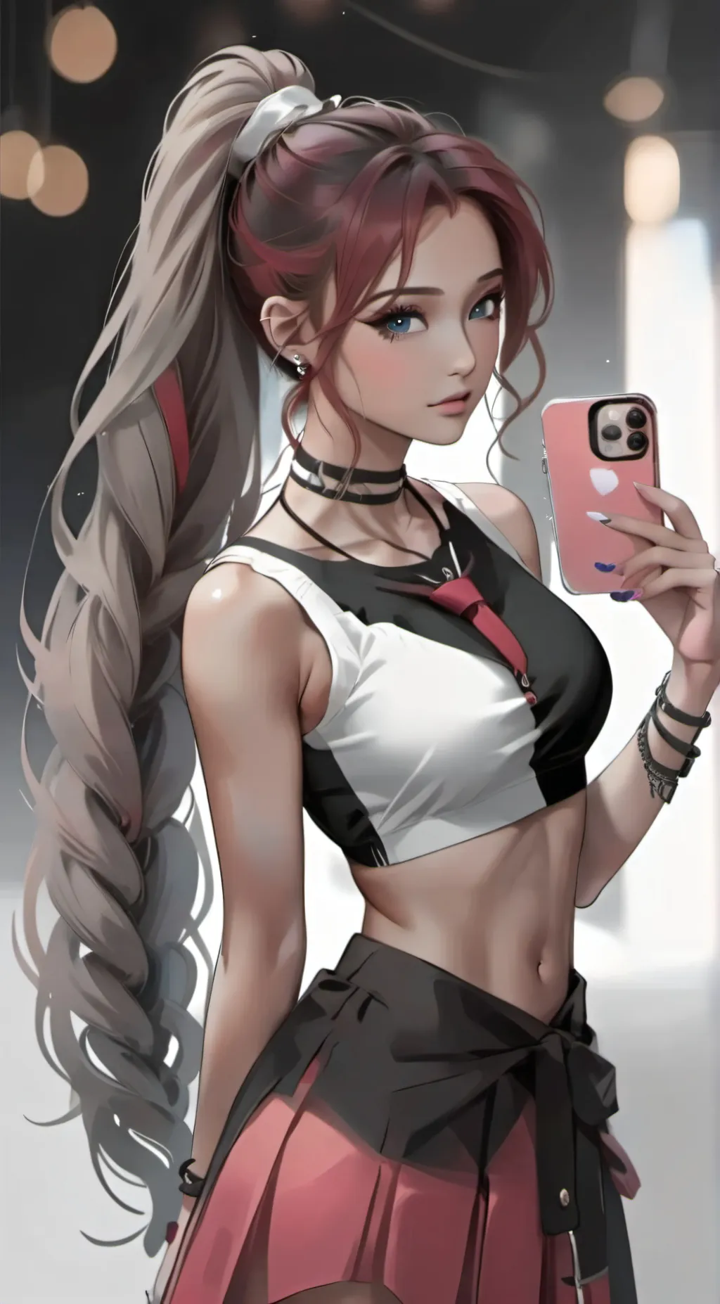 ai character: Jennie  background