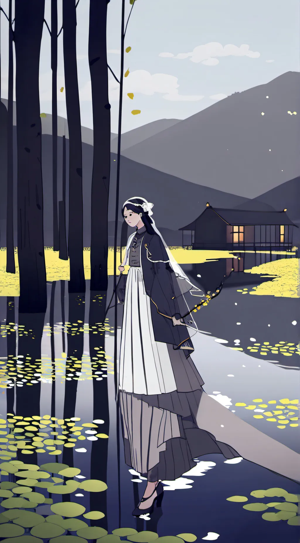 ai character: mat background