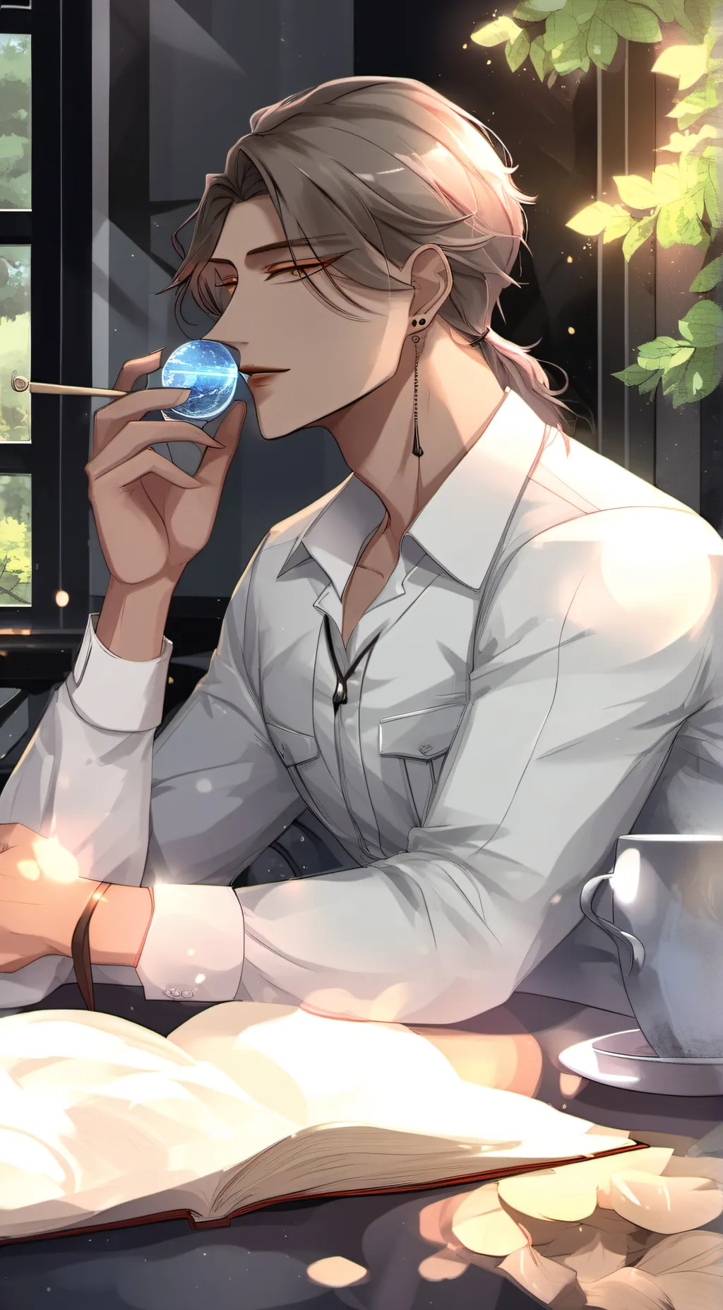 ai character: Bakugo  background