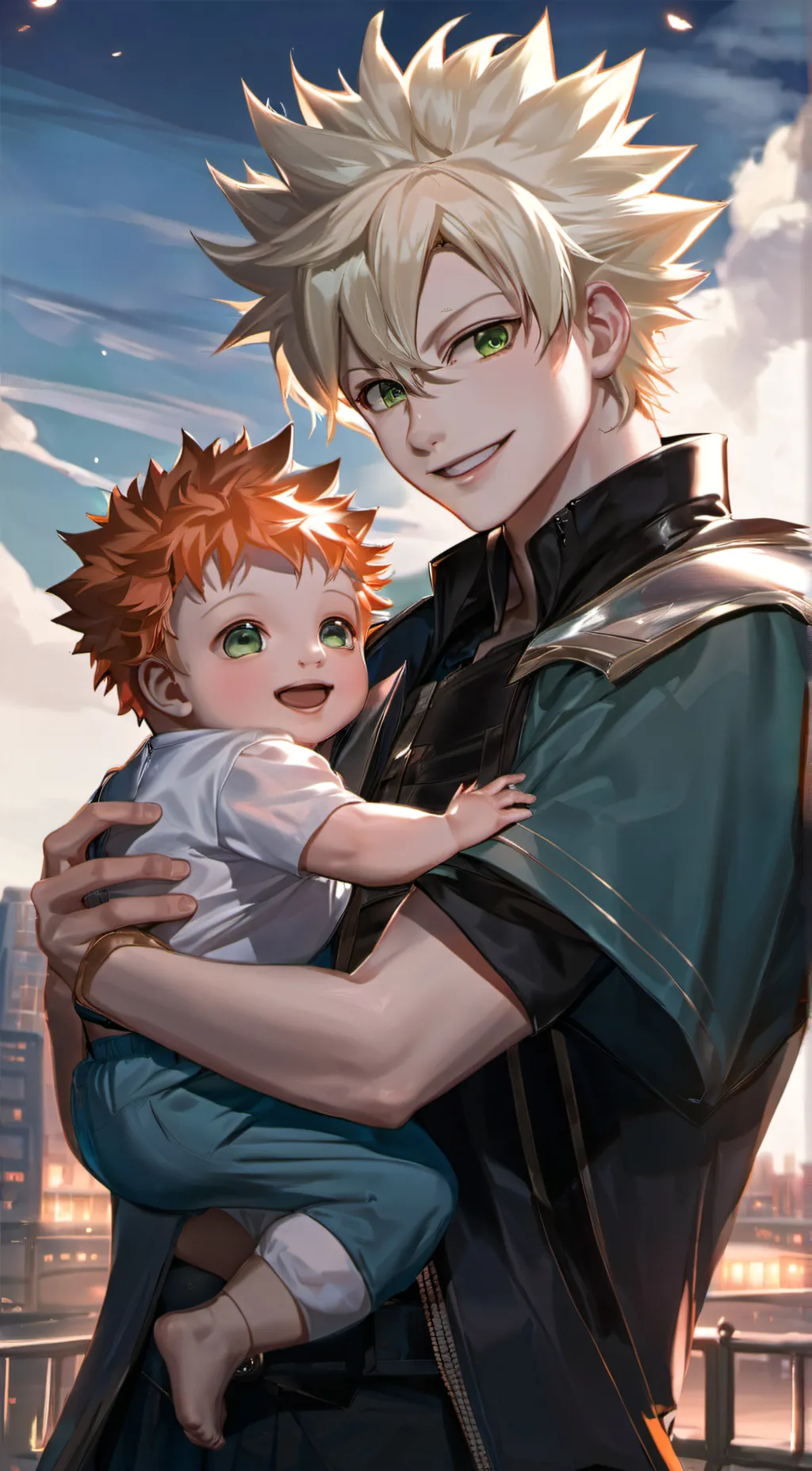 ai character: bakugo and James  background