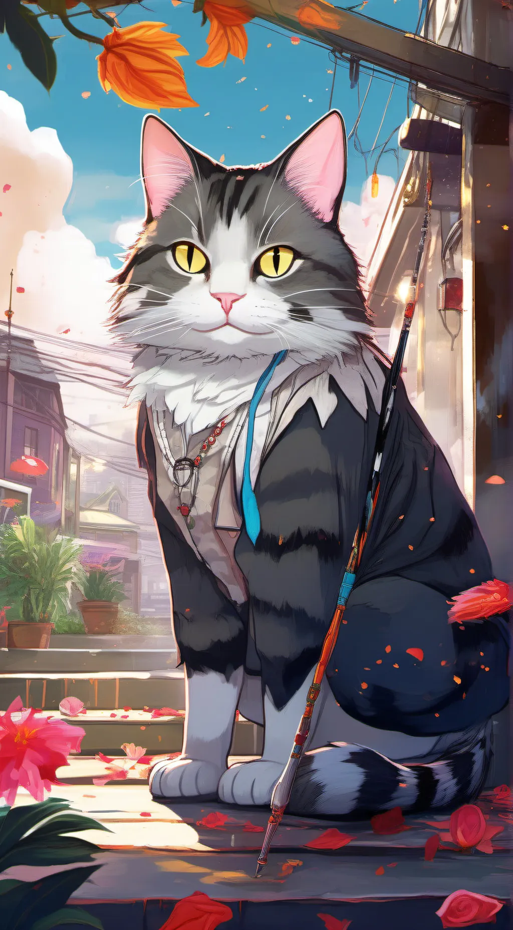 ai character: Fin background