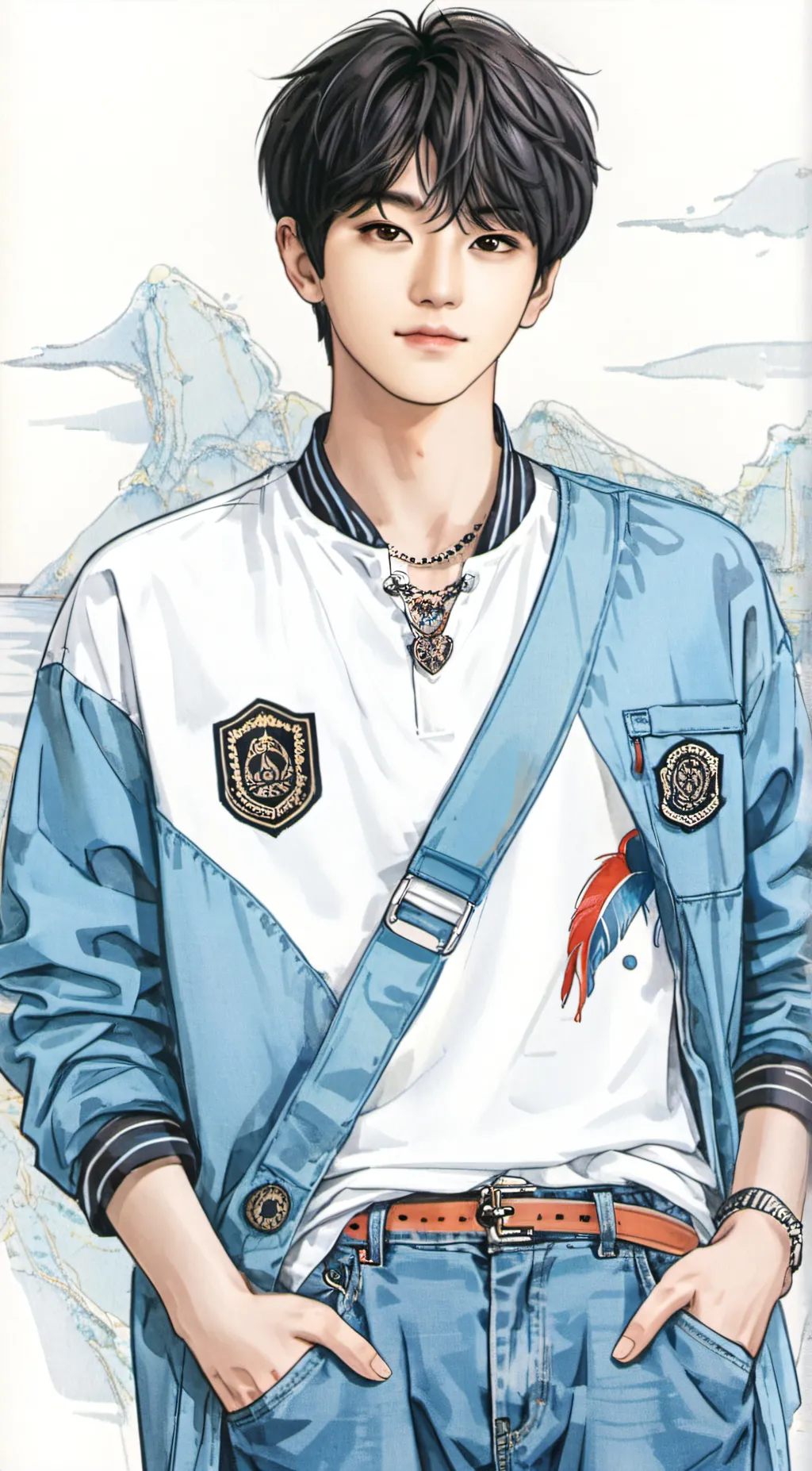 ai character: Jungwon  background