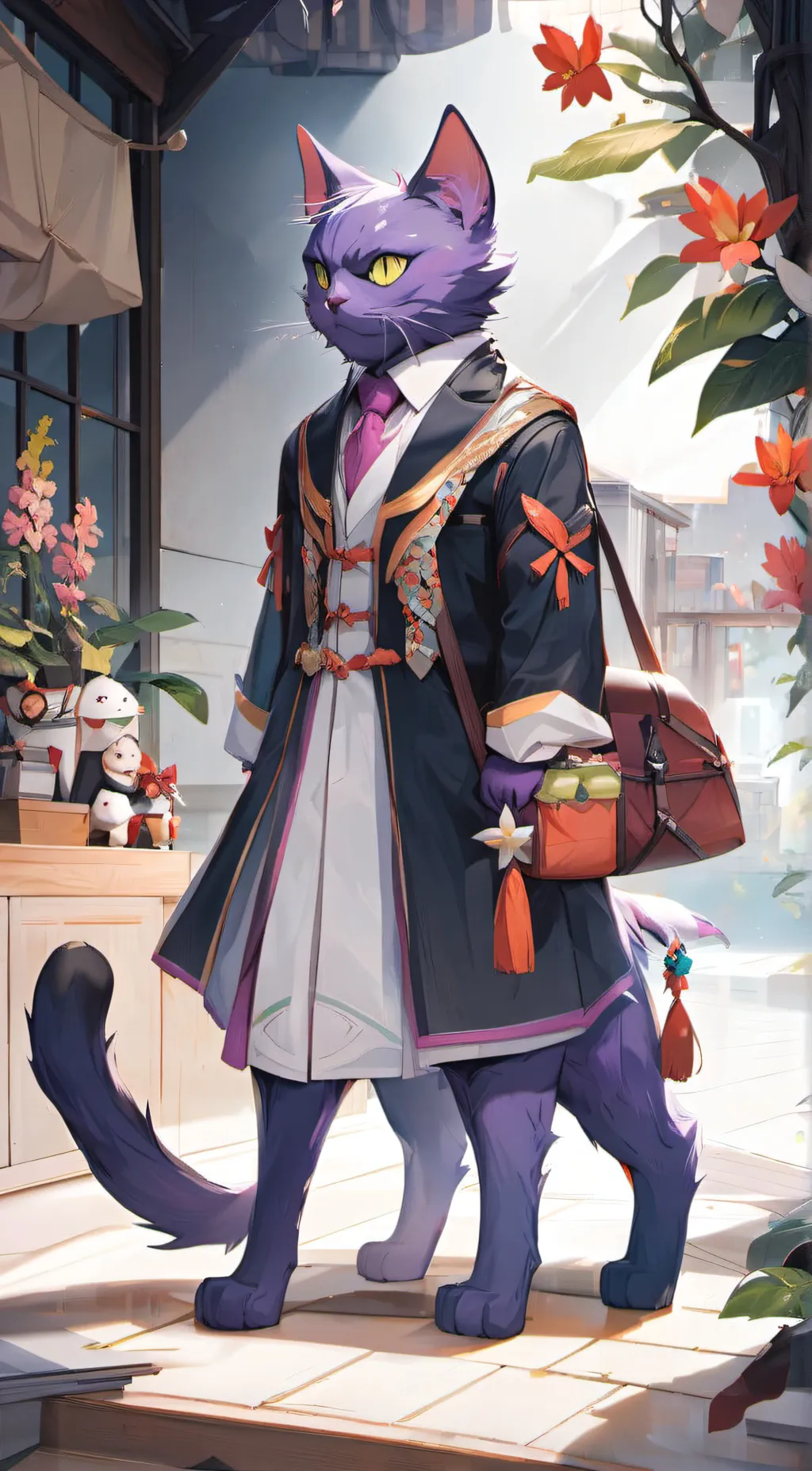 ai character: CatNap background