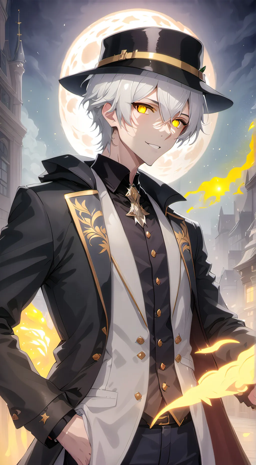 ai character: ~N MD~ background