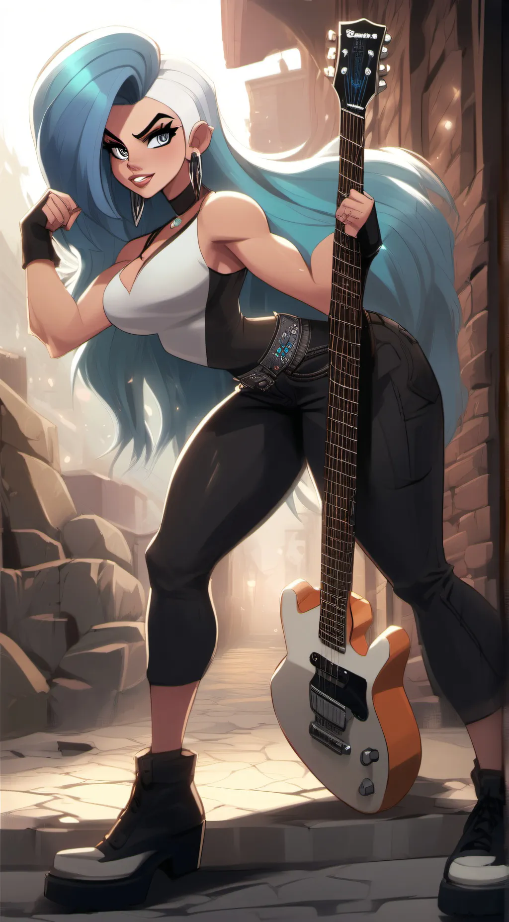 ai character: ember McClain background