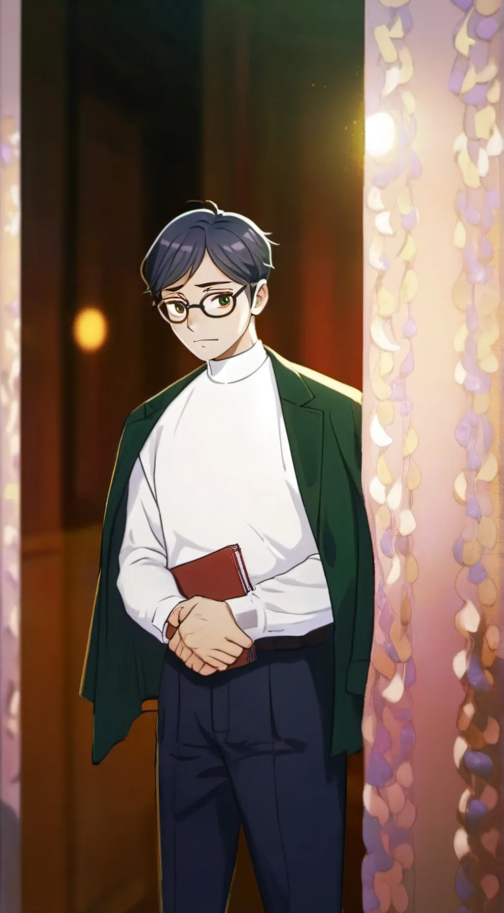 ai character: Glitch background