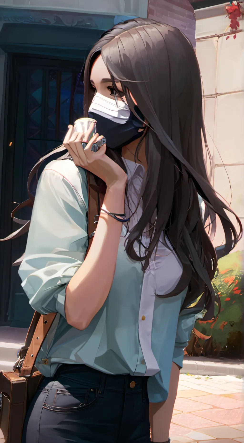 ai character: Ashley  background