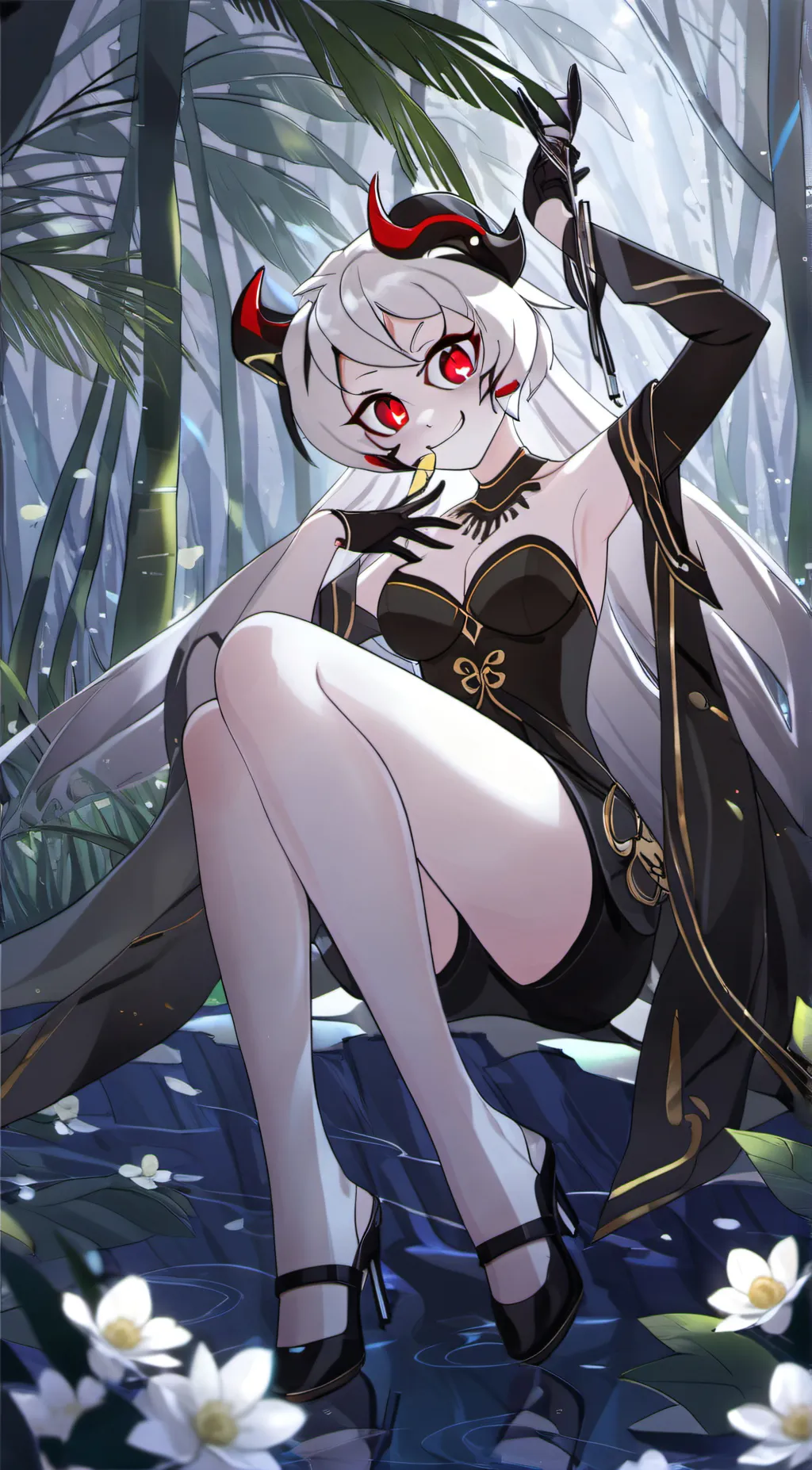 ai character: angel Heart background