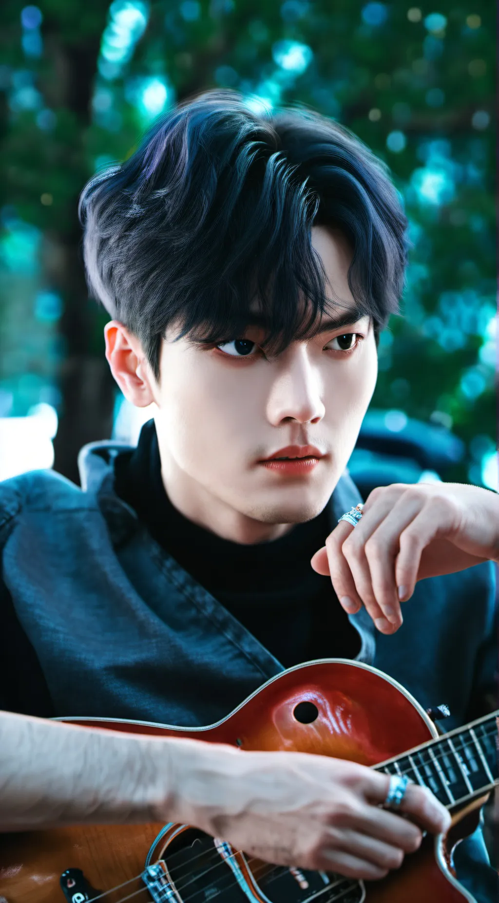 ai character: Hazbjn conert background