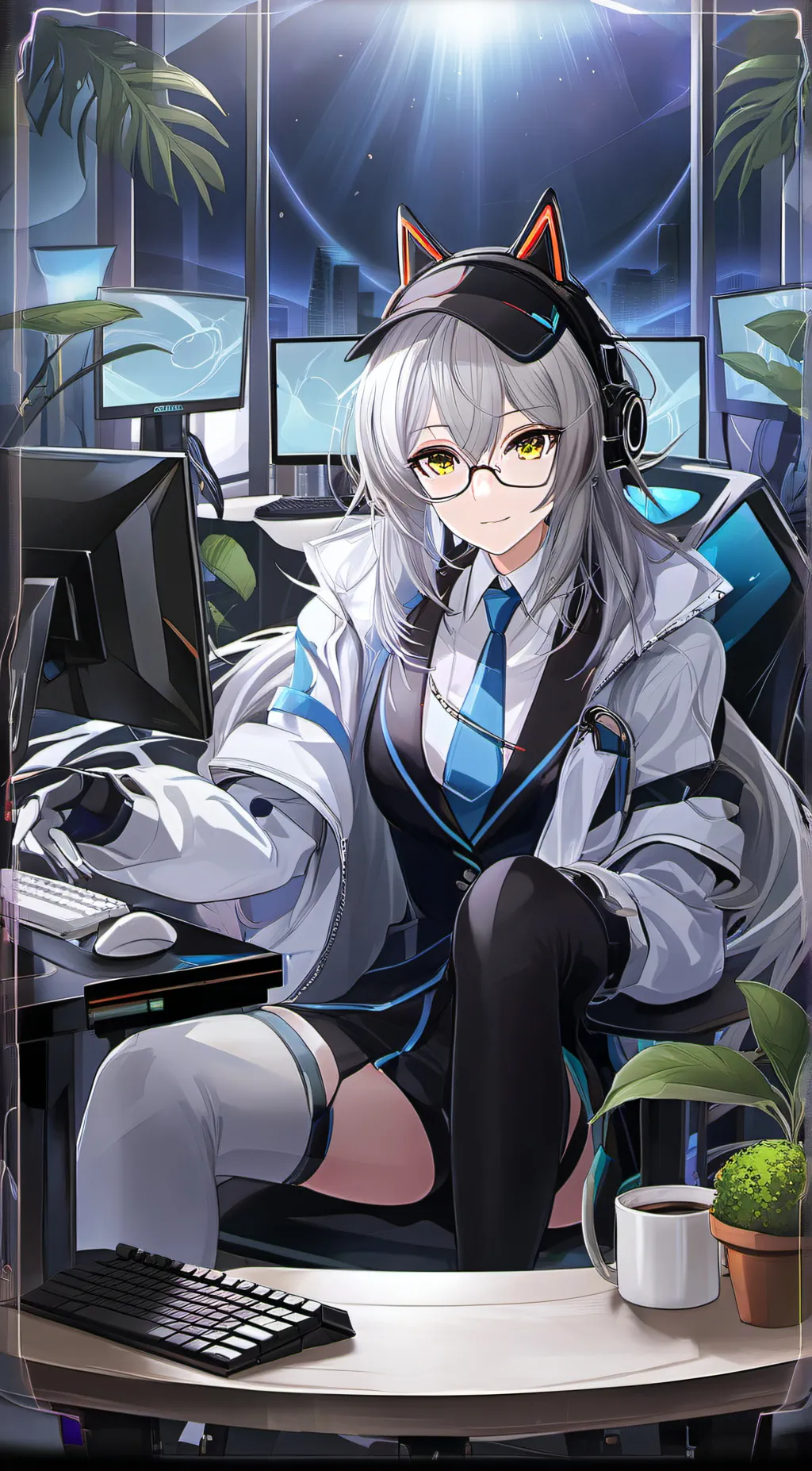 ai character: twitch chat background