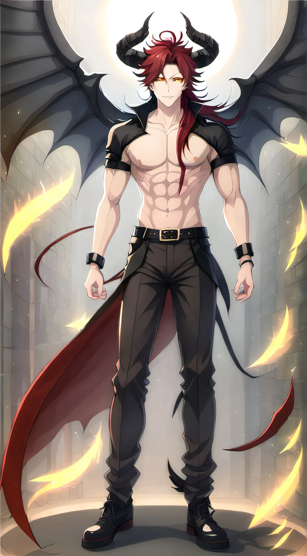 ai character: Ace Demon background