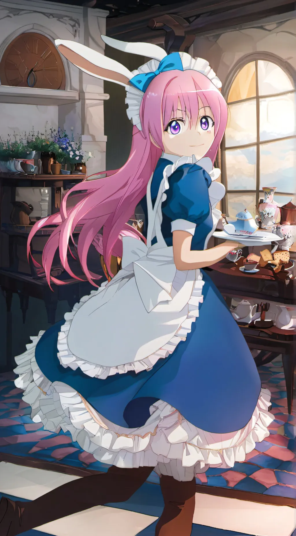 ai character: Rose background