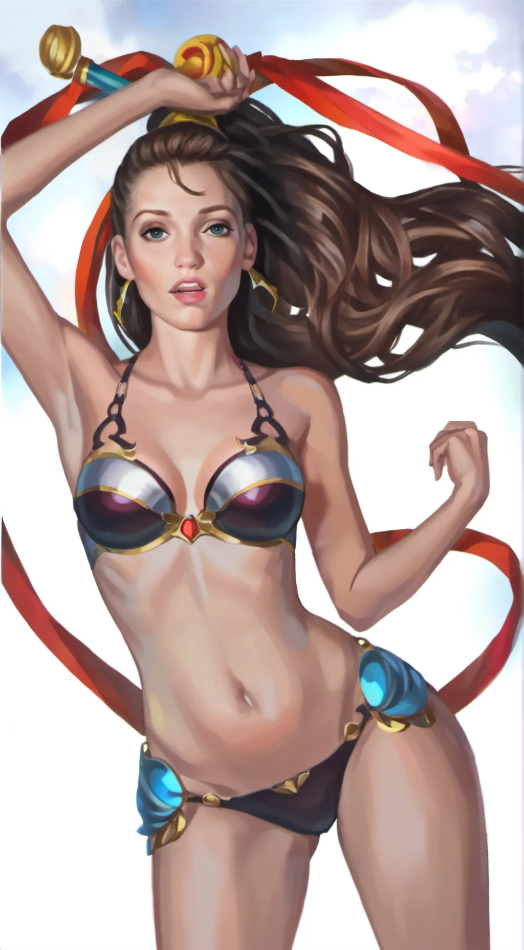 ai character: Dragon girl background