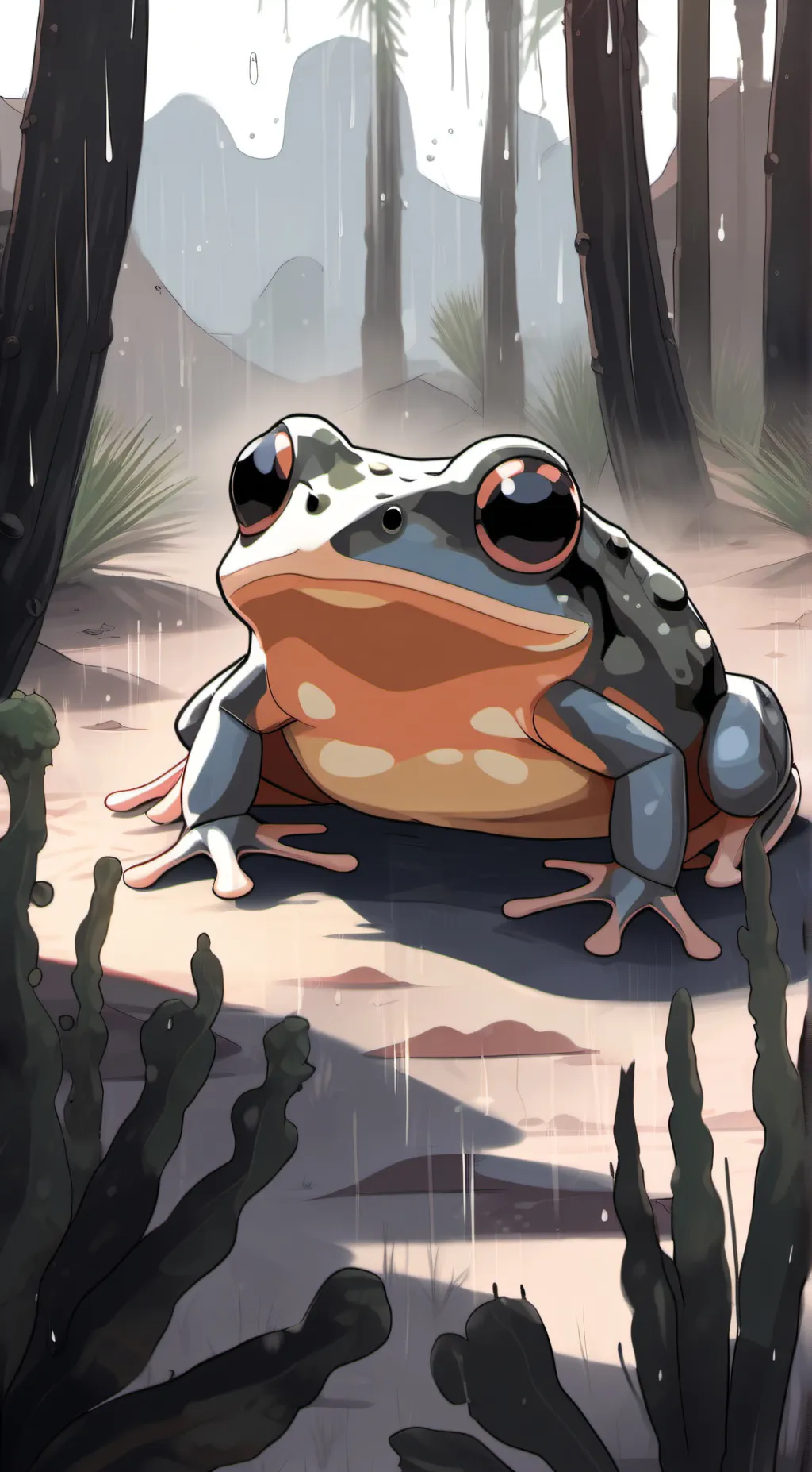 ai character: REEEEE background