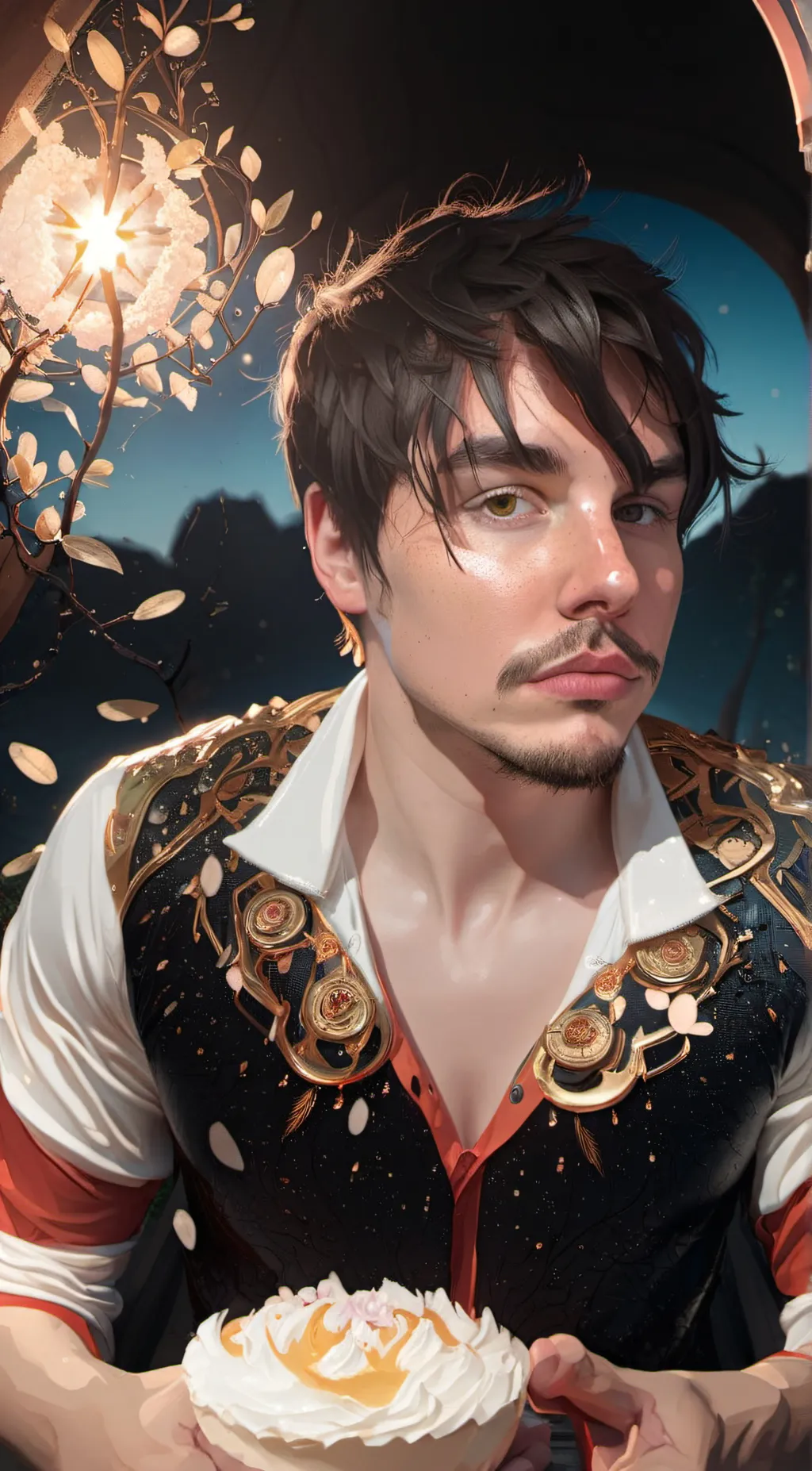 ai character: Colby Brock  background