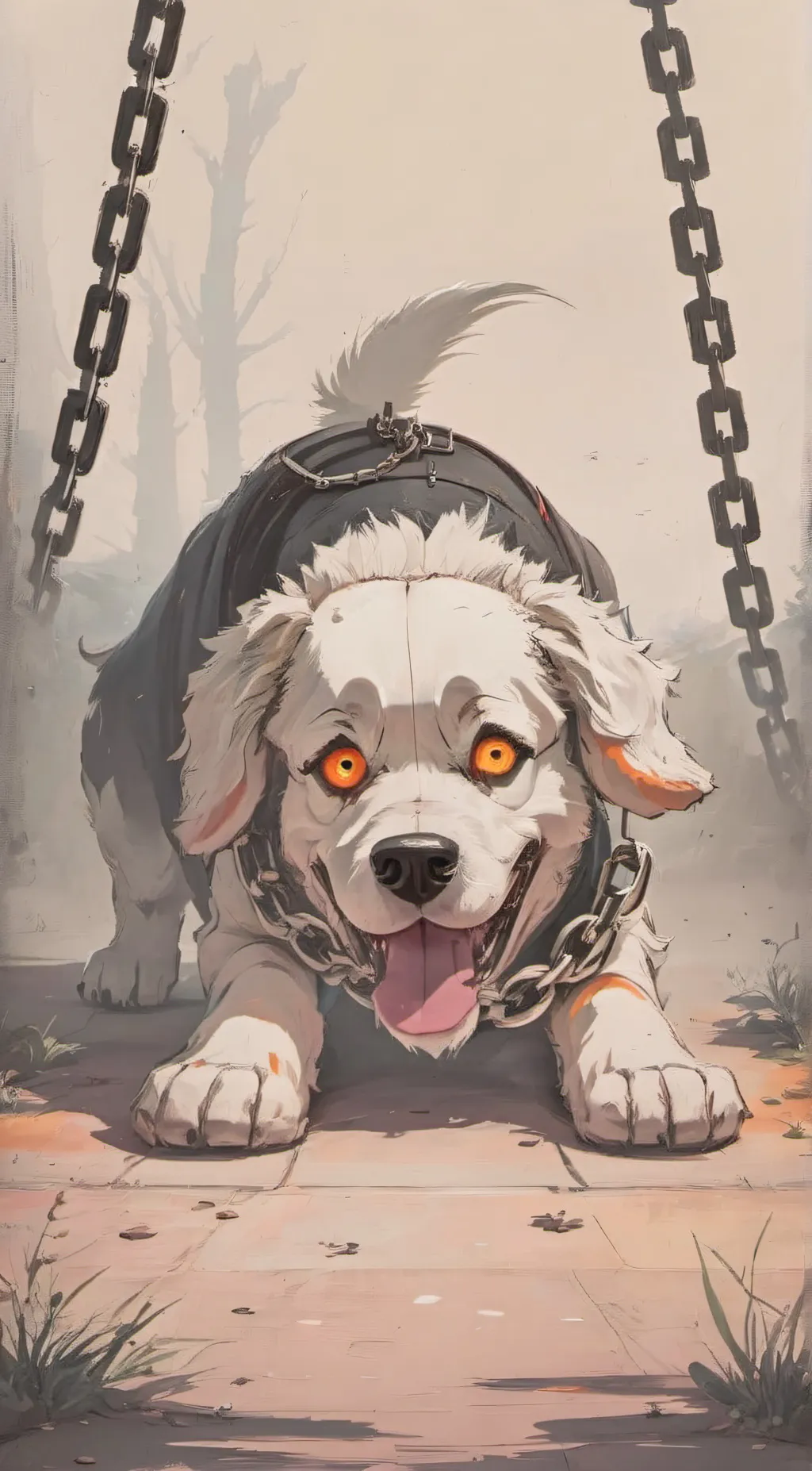 ai character: heretic dogday  background