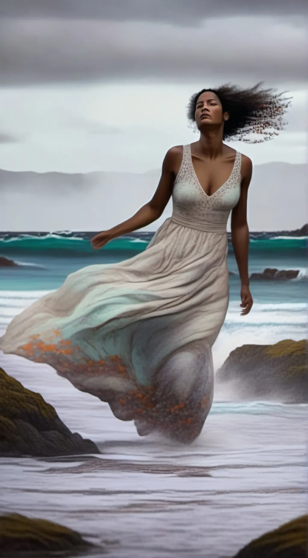 ai character: blue background