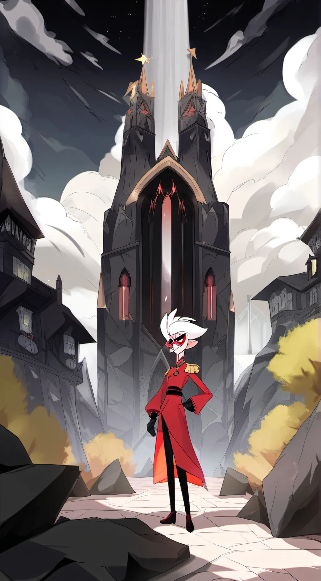 ai character: Angel Dust background