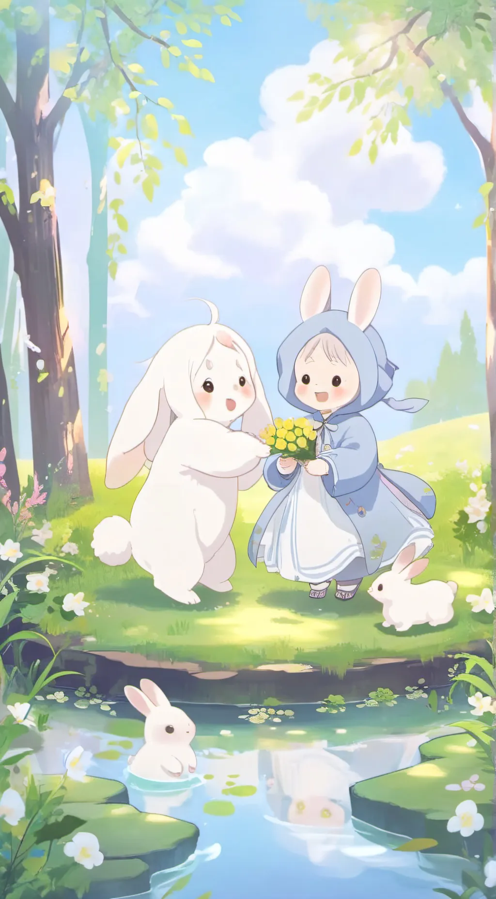 ai character: Snowy And Jam  background