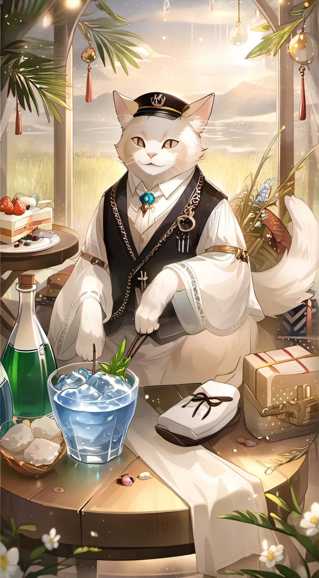 ai character: Meowilk background