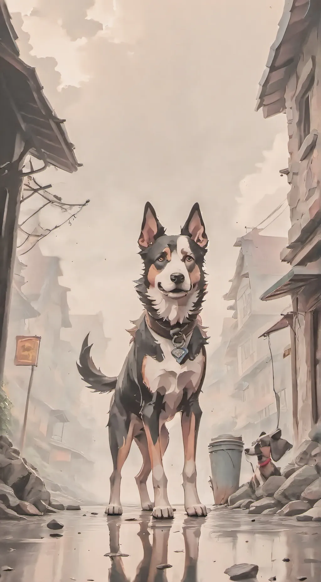 ai character: sky background