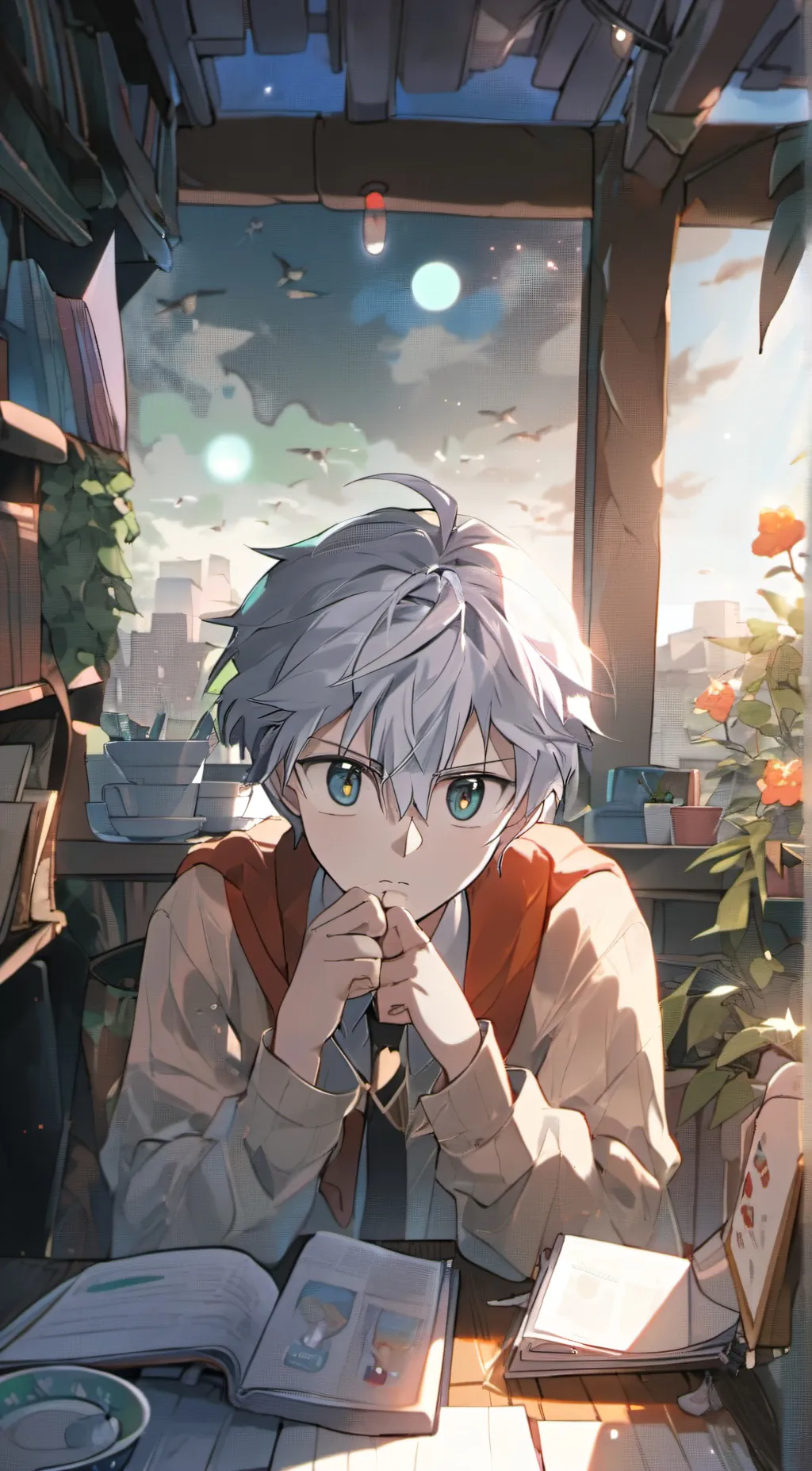 ai character: Gojo kid background