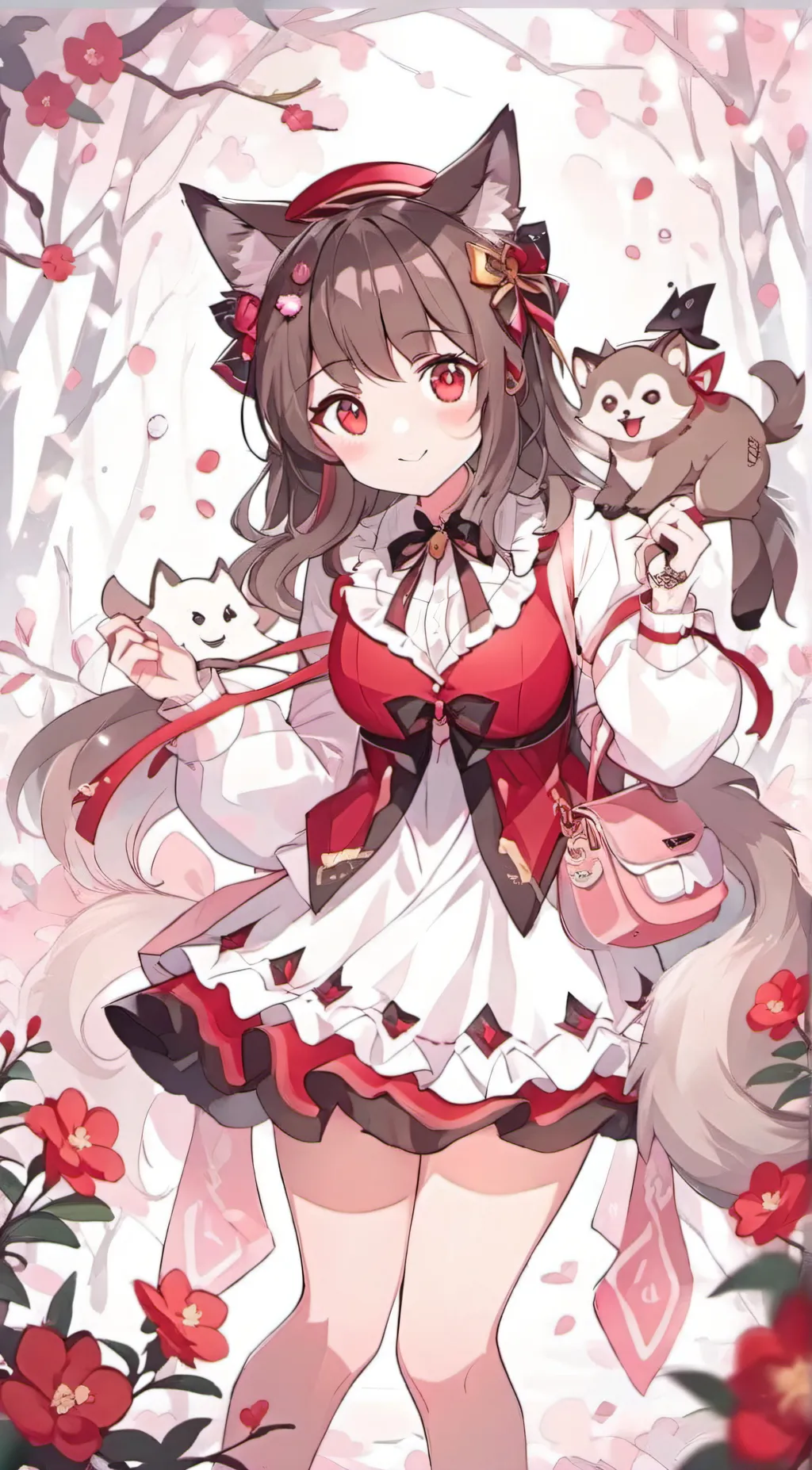 ai character: Amber background