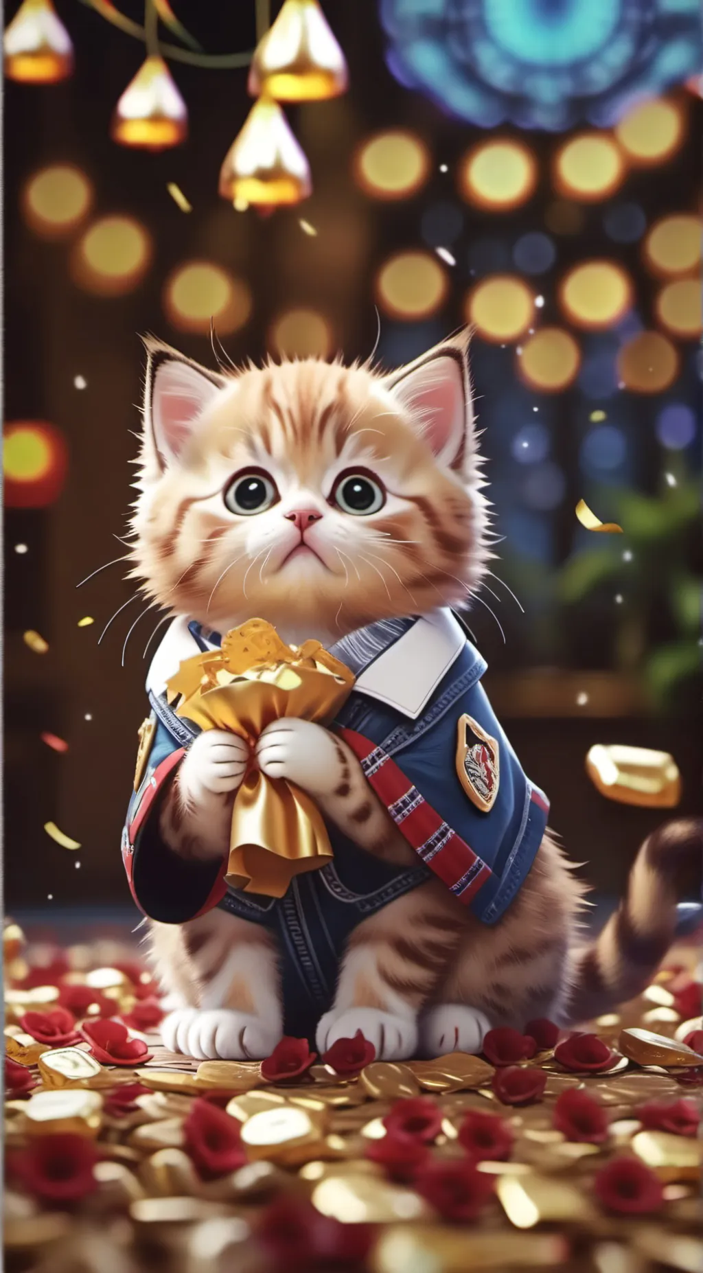 ai character: baby kitty background