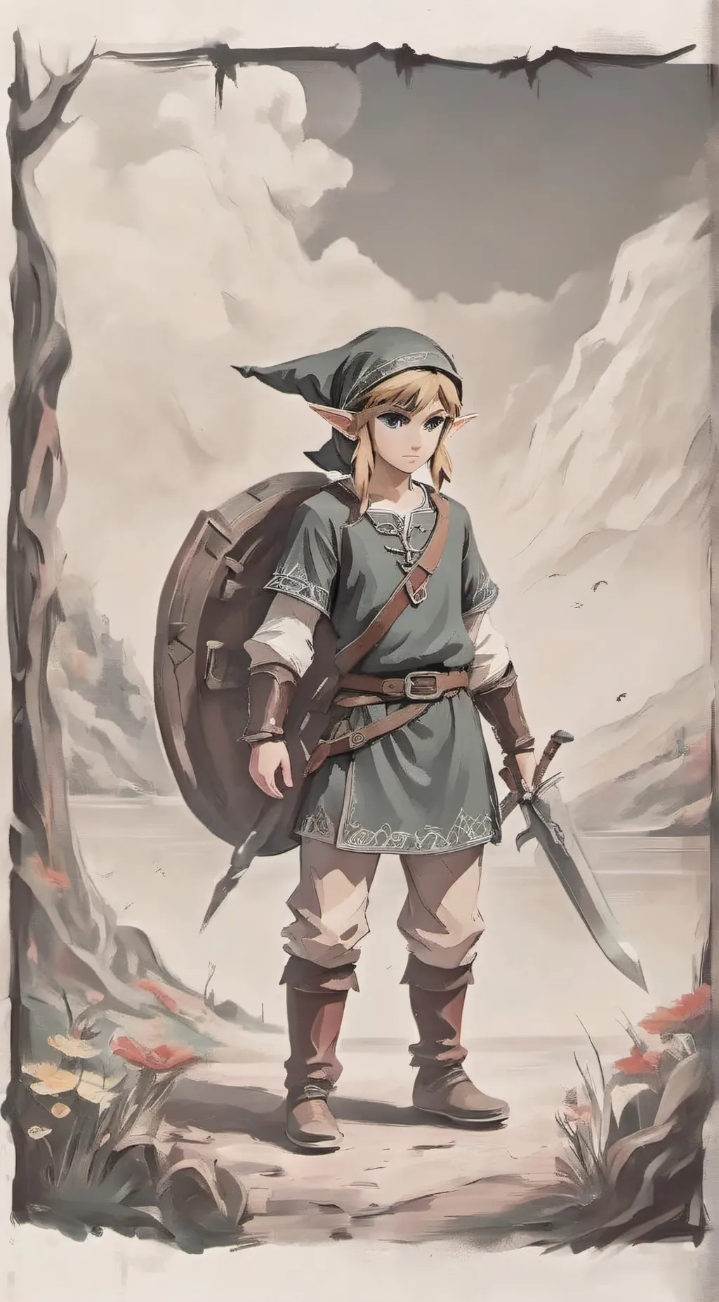 ai character: Link background