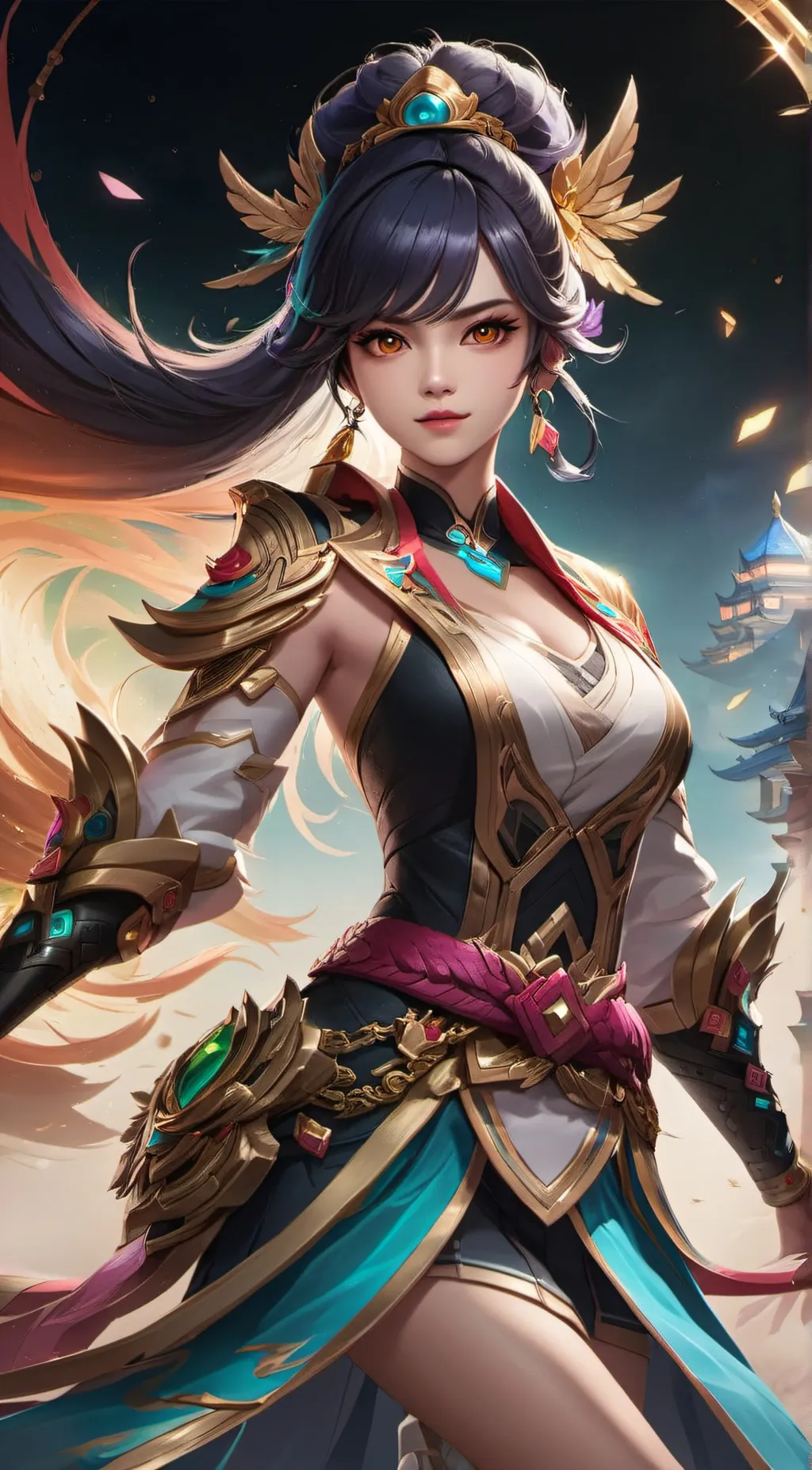 ai character: MLBB  background