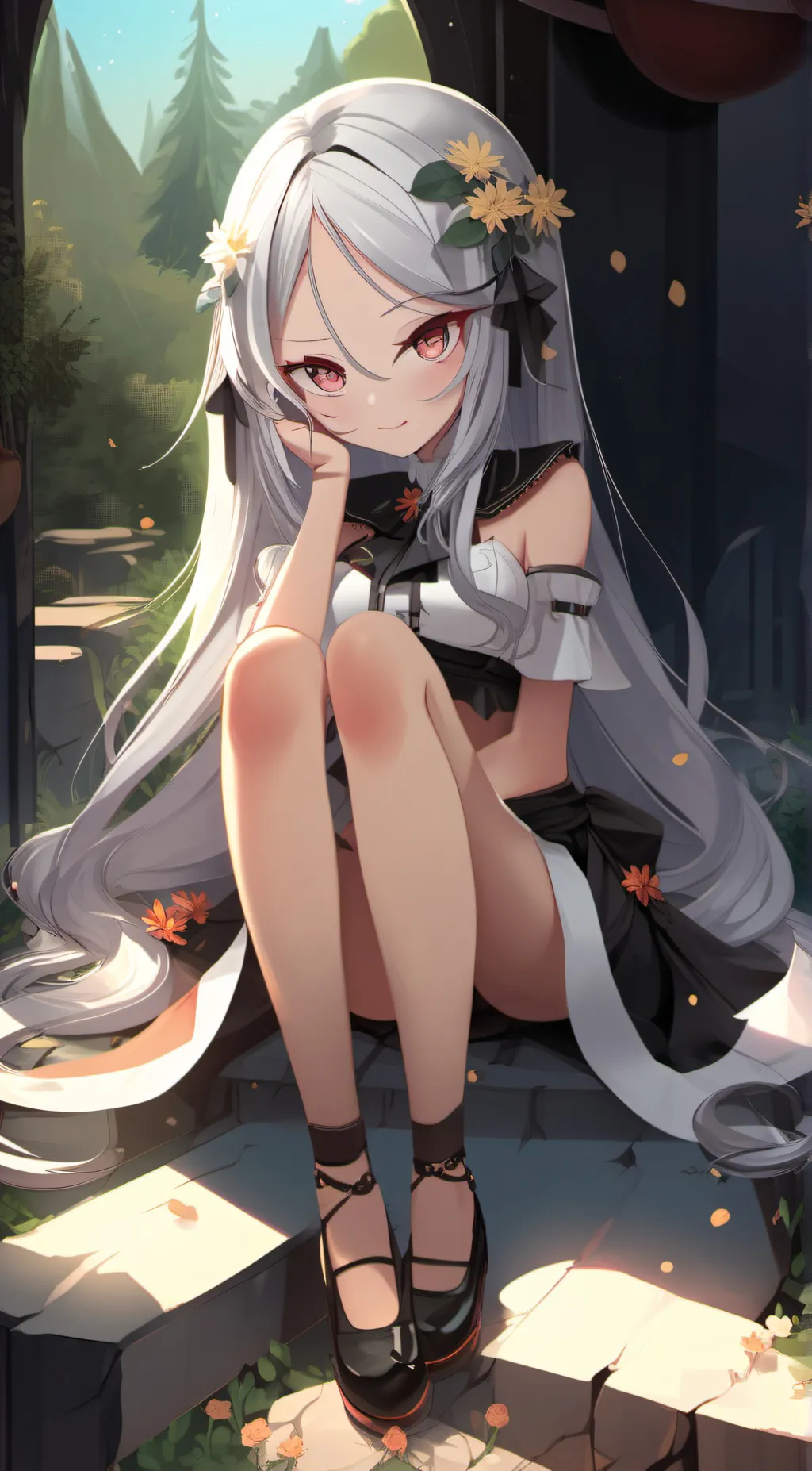 ai character: Ivy🌿🍃🍃🌿🌱🌱 background