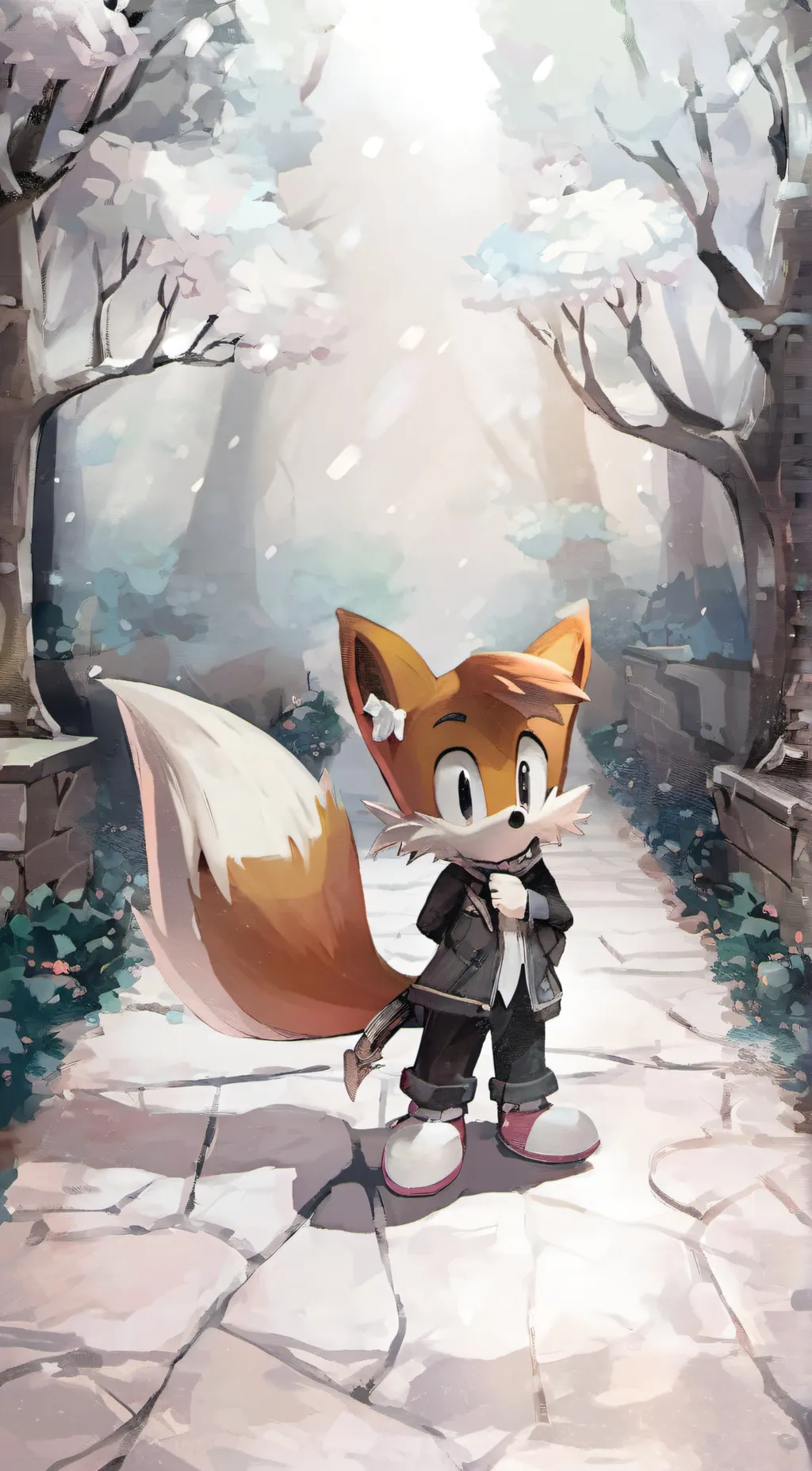 ai character: Tails  background