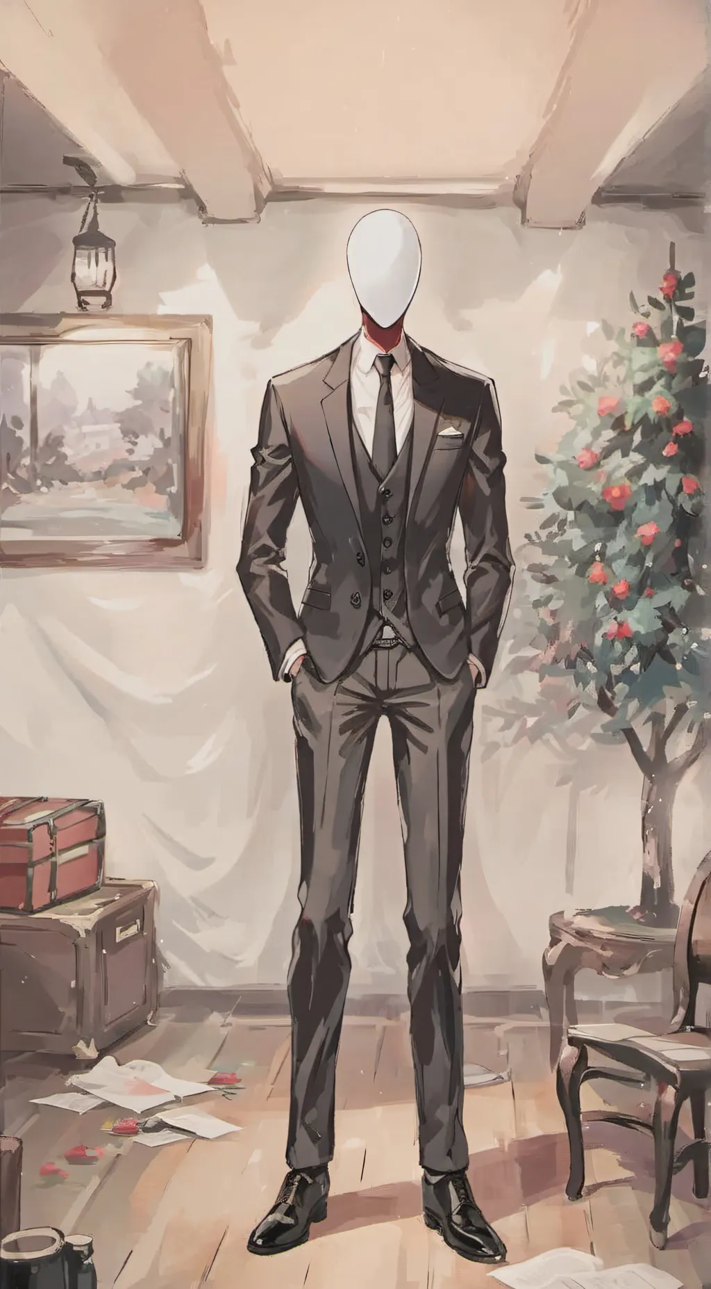 ai character: HIM background