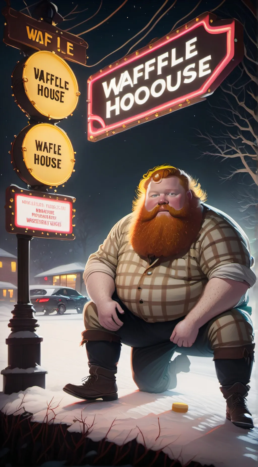 ai character: Caseoh background