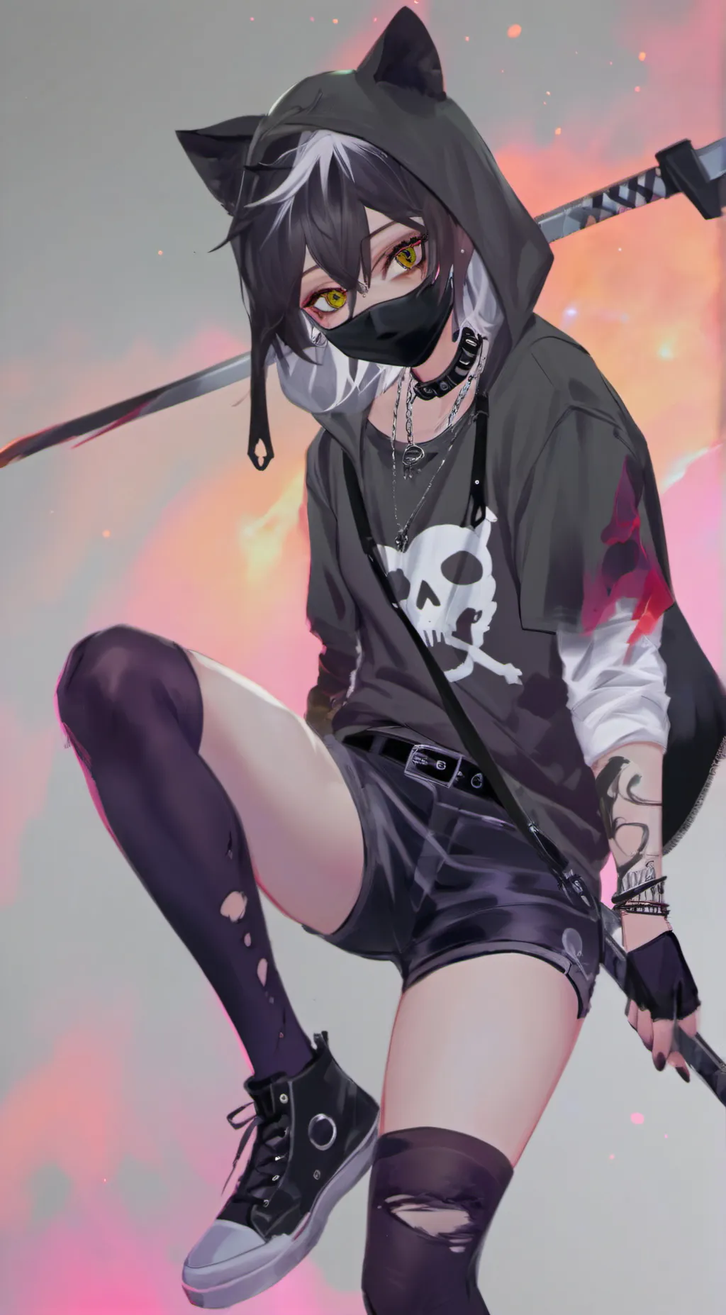 ai character: ¥ Ollie ¥ background