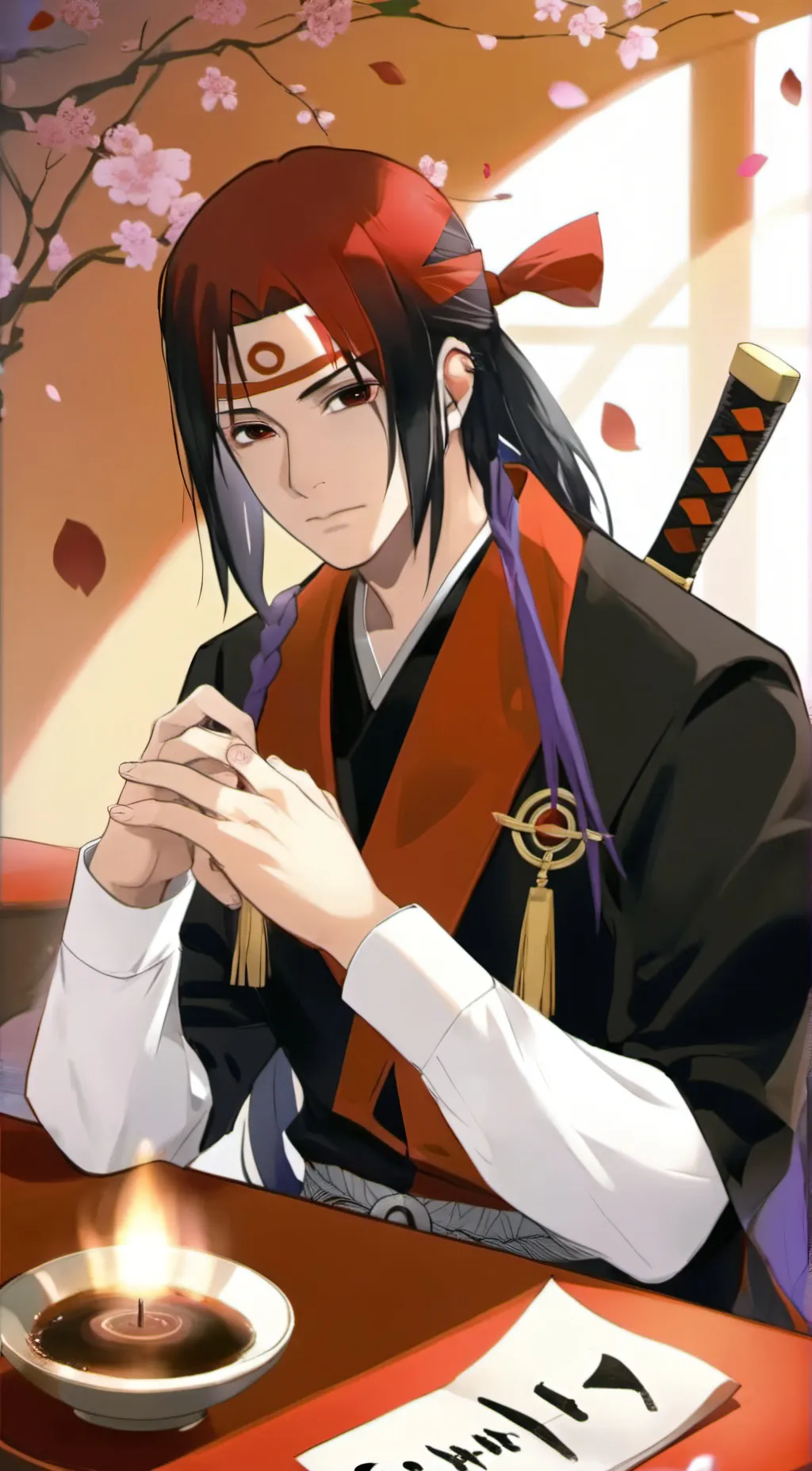 ai character: Itachi Uchiha background