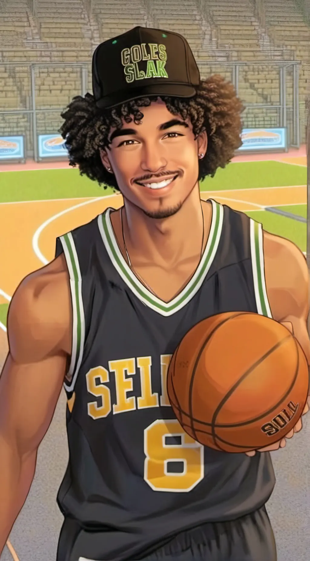 ai character: Lucas  background