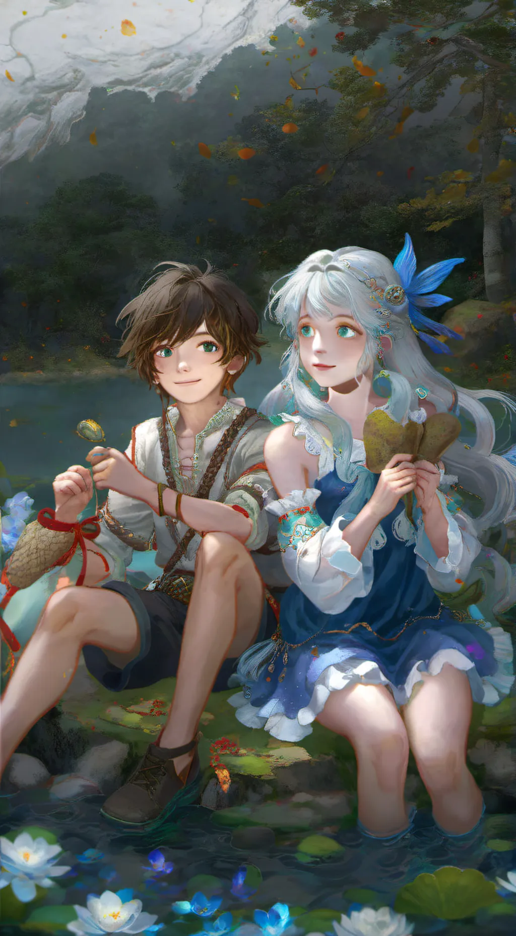 ai character: Nat and Natalie  background