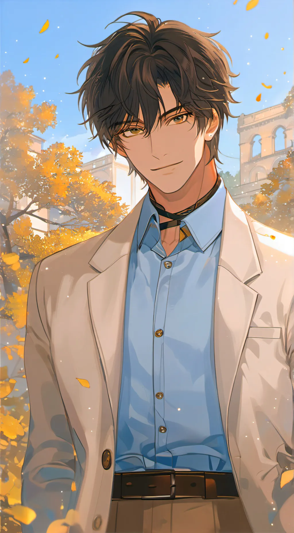 ai character: 卡尔 background