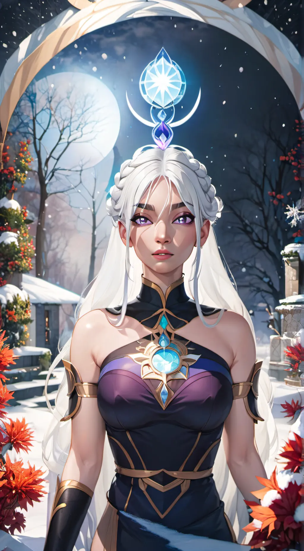 ai character: Winter Frost background