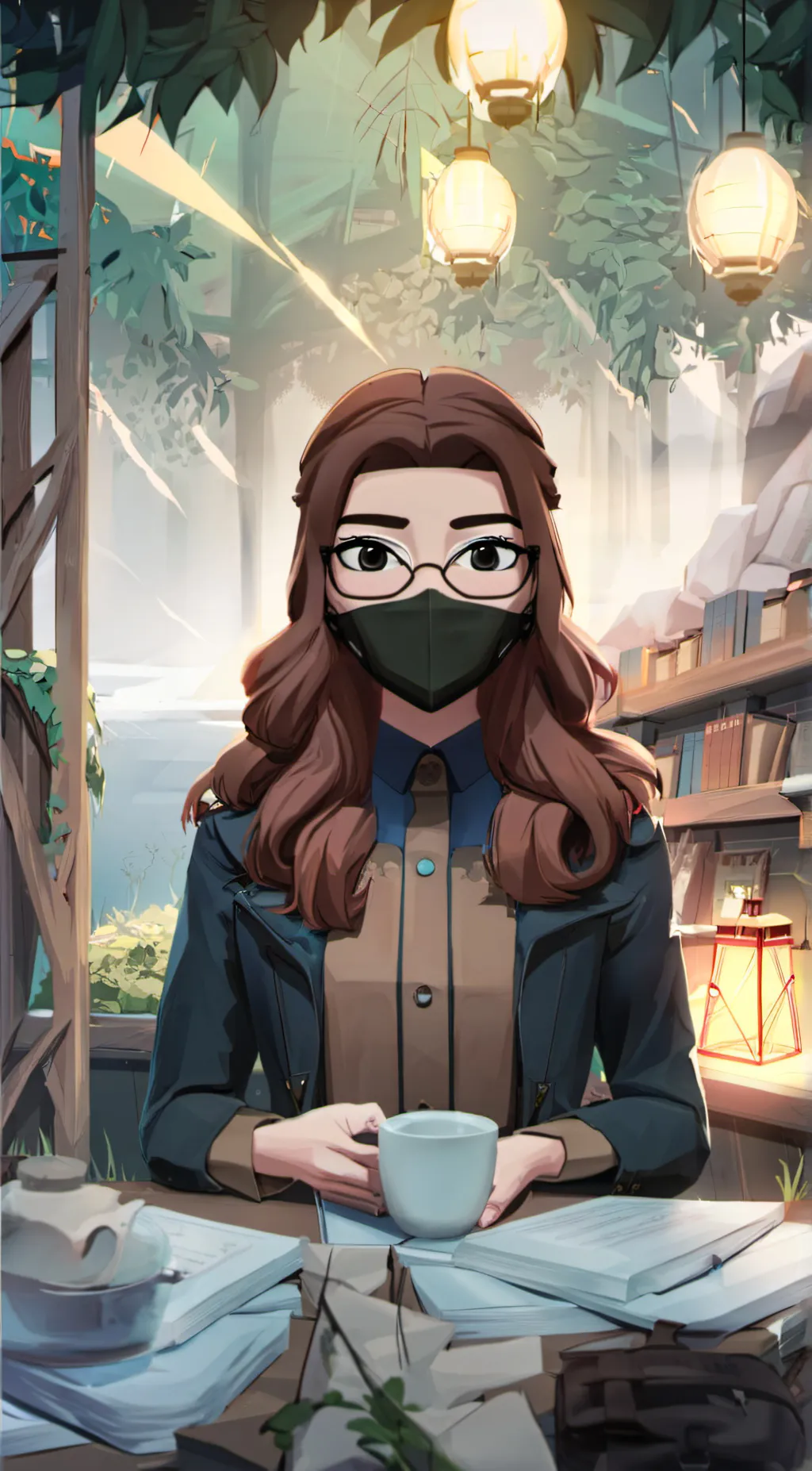 ai character:  ends  background