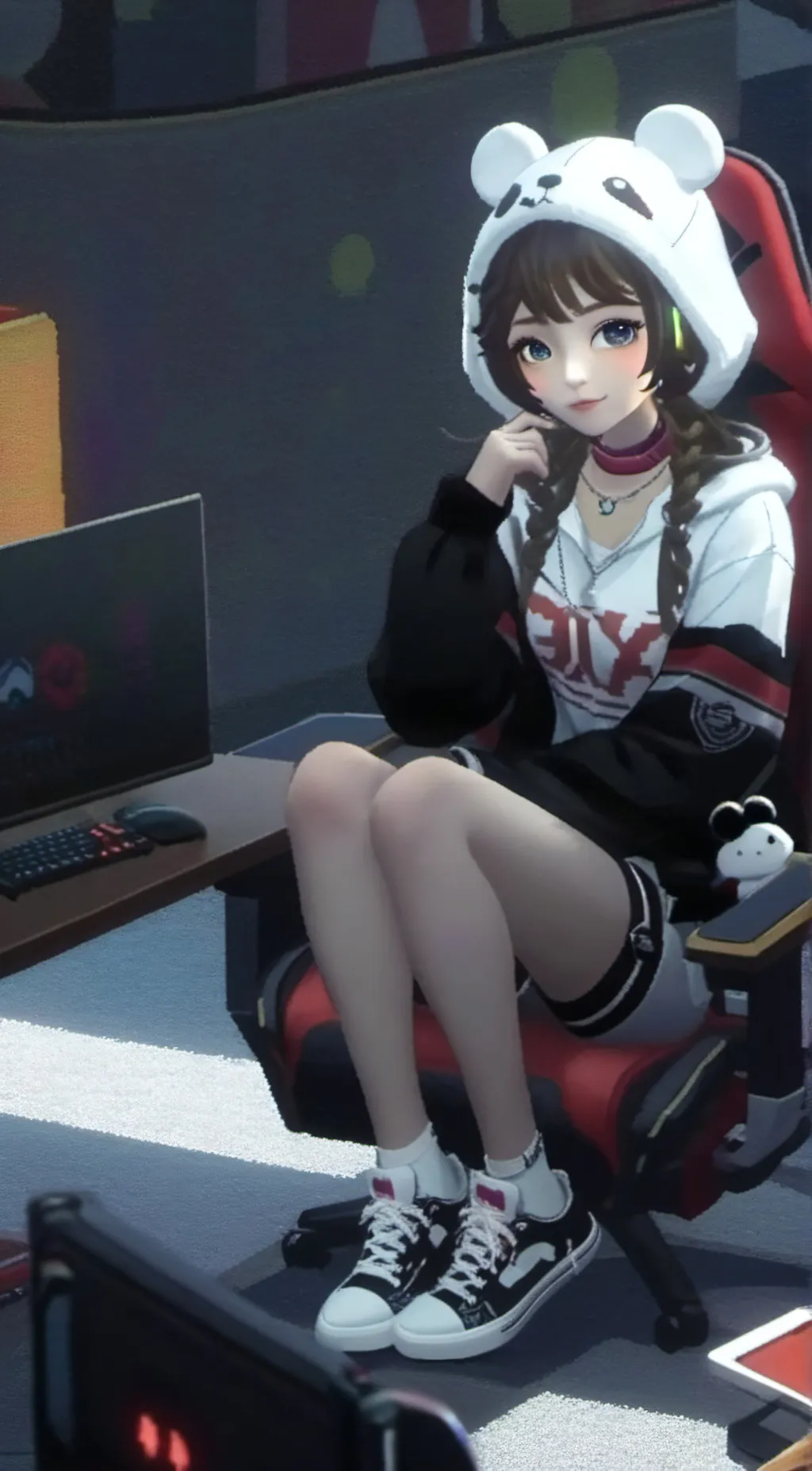 ai character: Emma  background