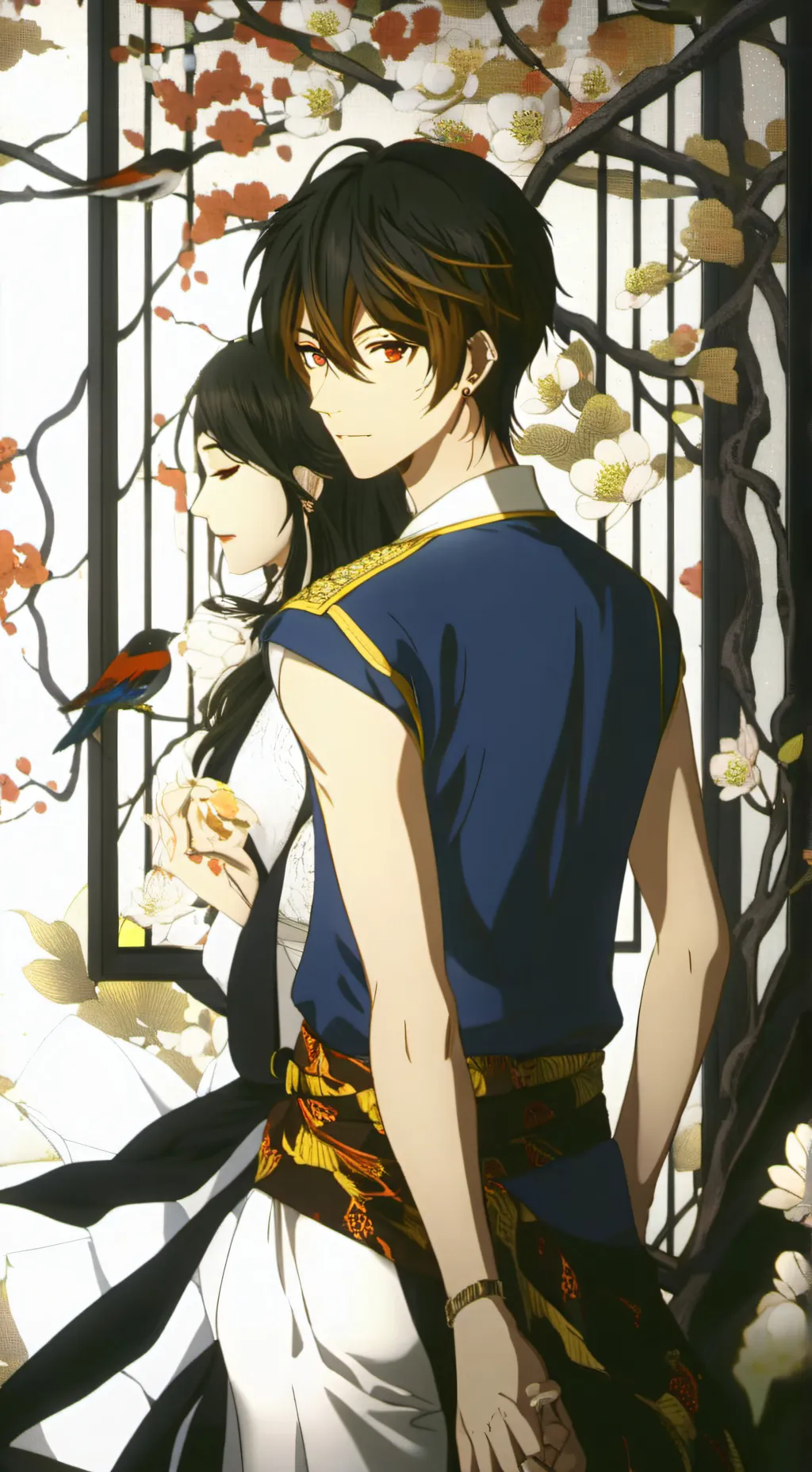 ai character: pixel customer background