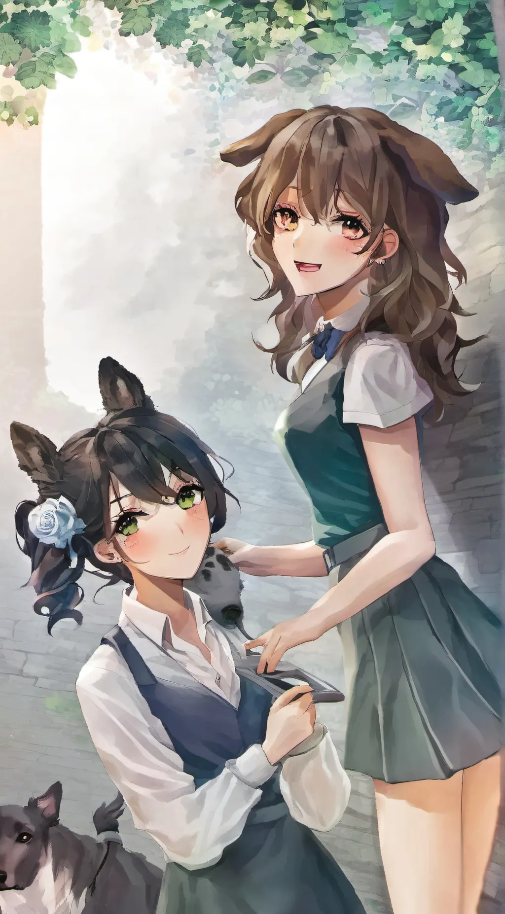 ai character: Cutie sugar background