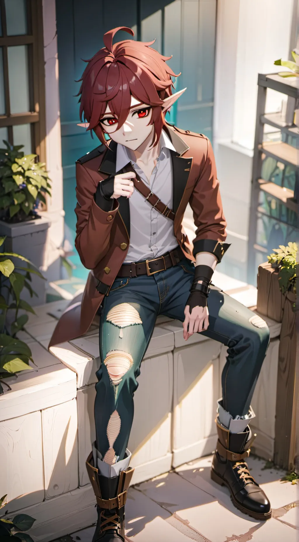 ai character: Something Shocking background