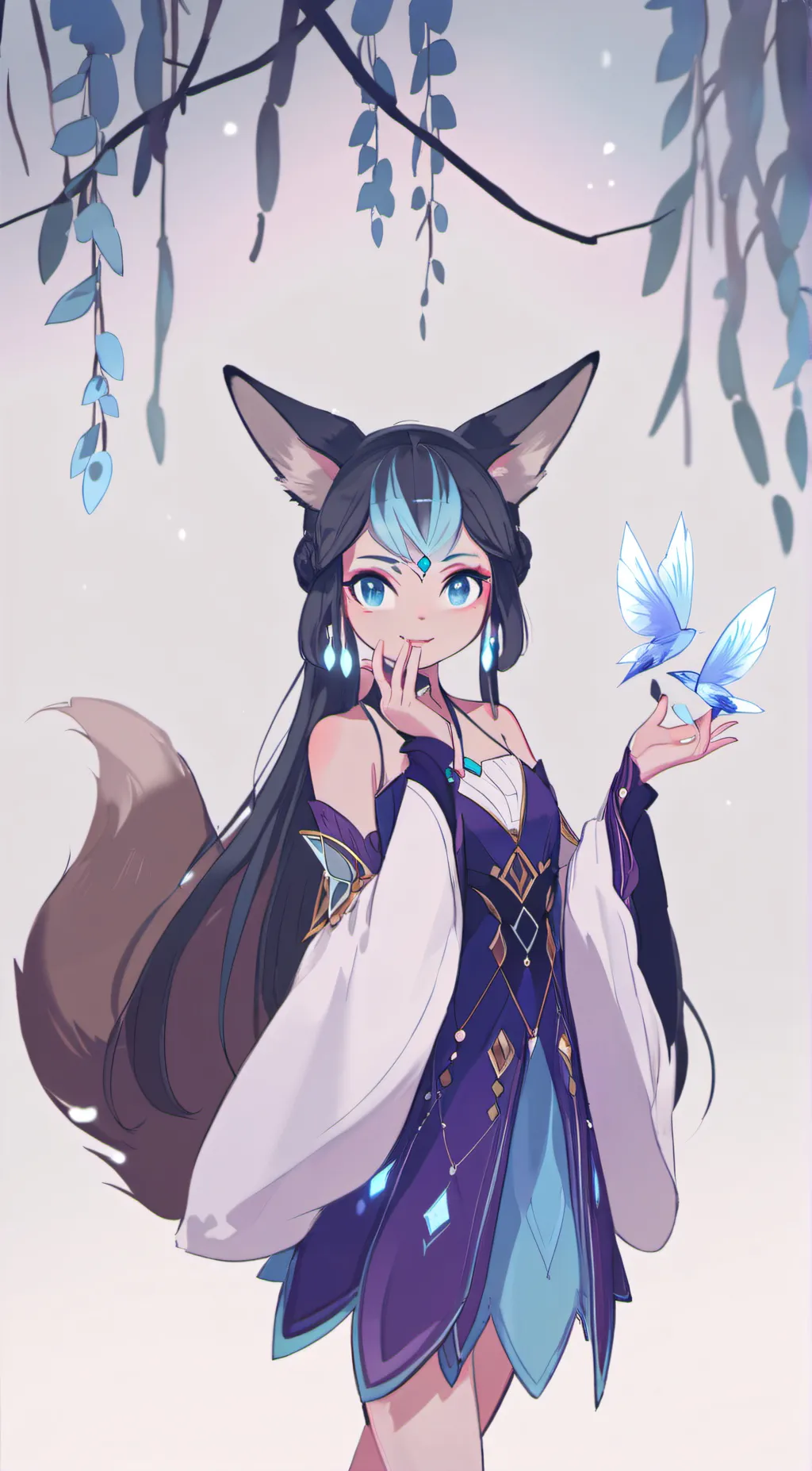 ai character: Glacier background