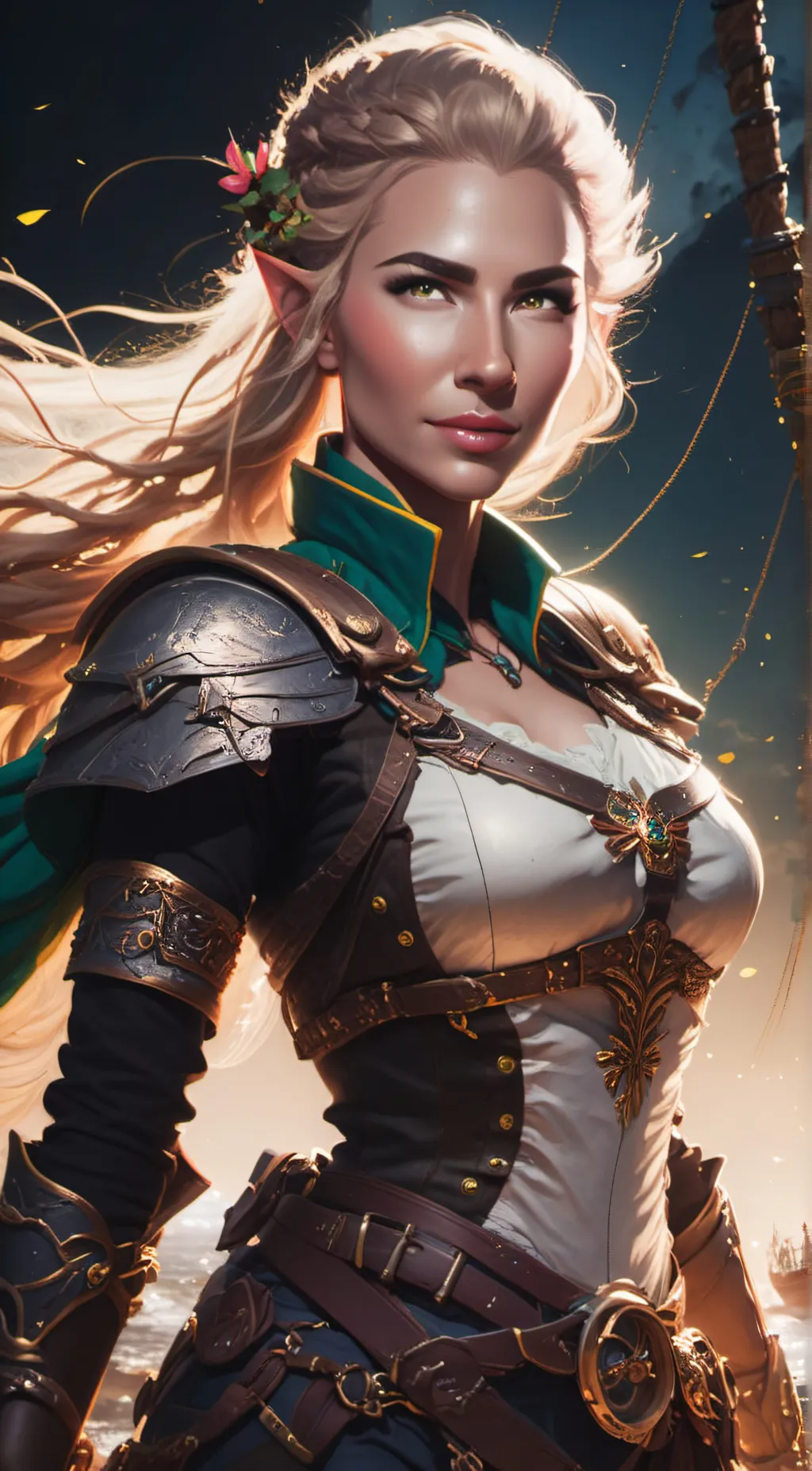 ai character: Evangeline Bldstar background